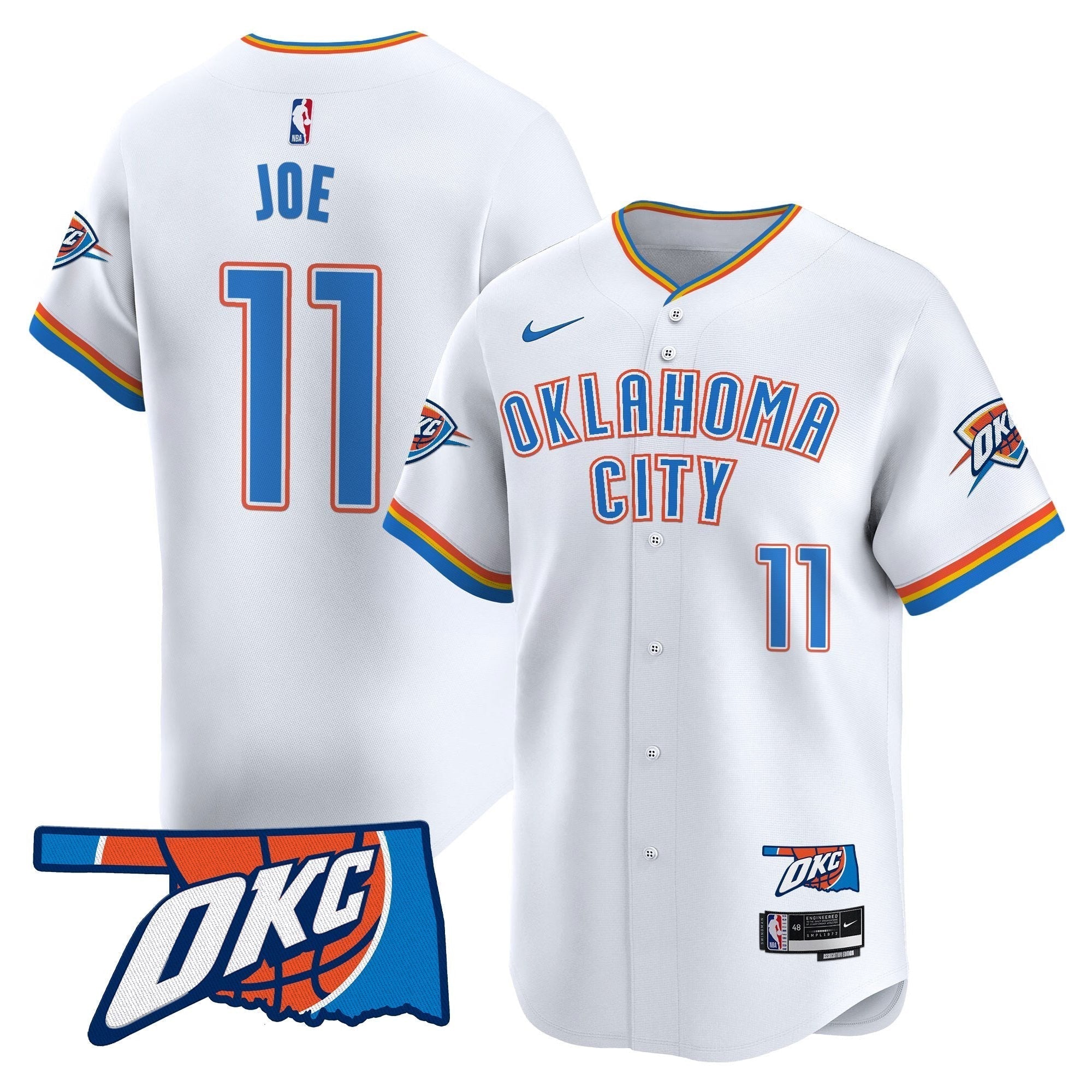 OKC Vapor Baseball Jersey - All Stitched