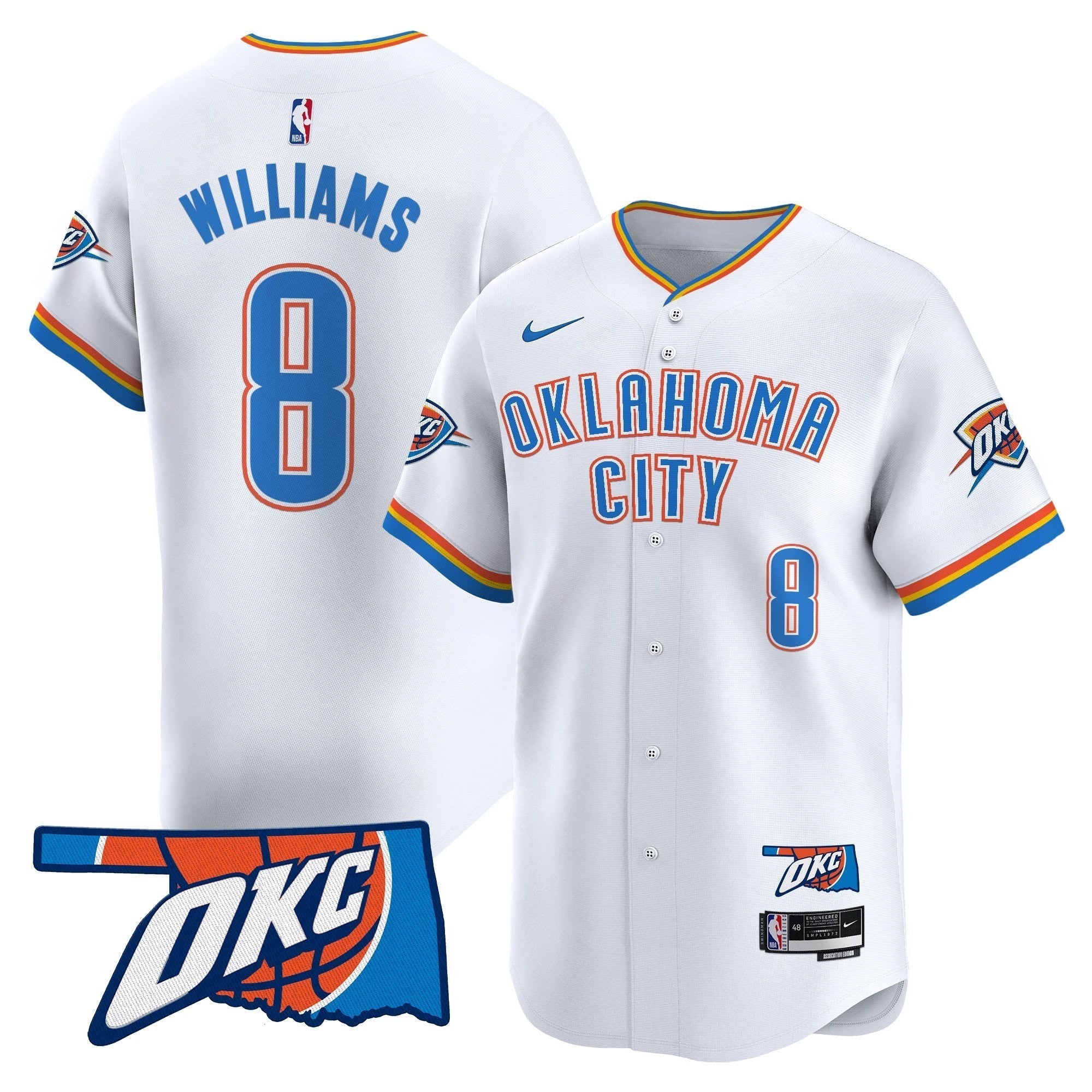 OKC Vapor Baseball Jersey - All Stitched