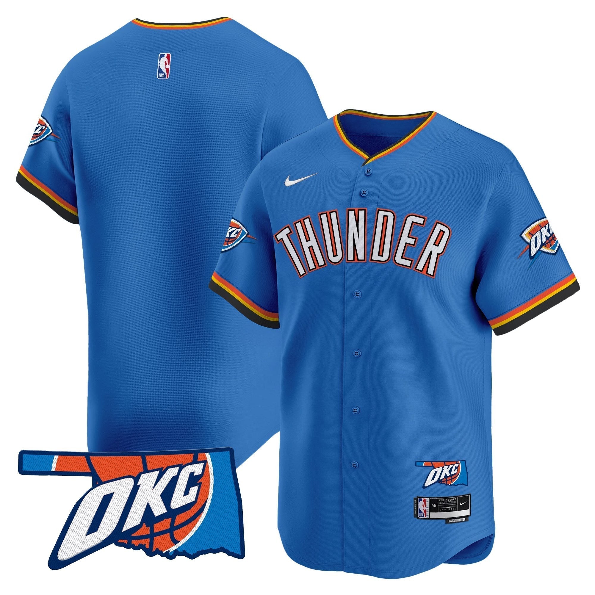 OKC Vapor Baseball Jersey - All Stitched