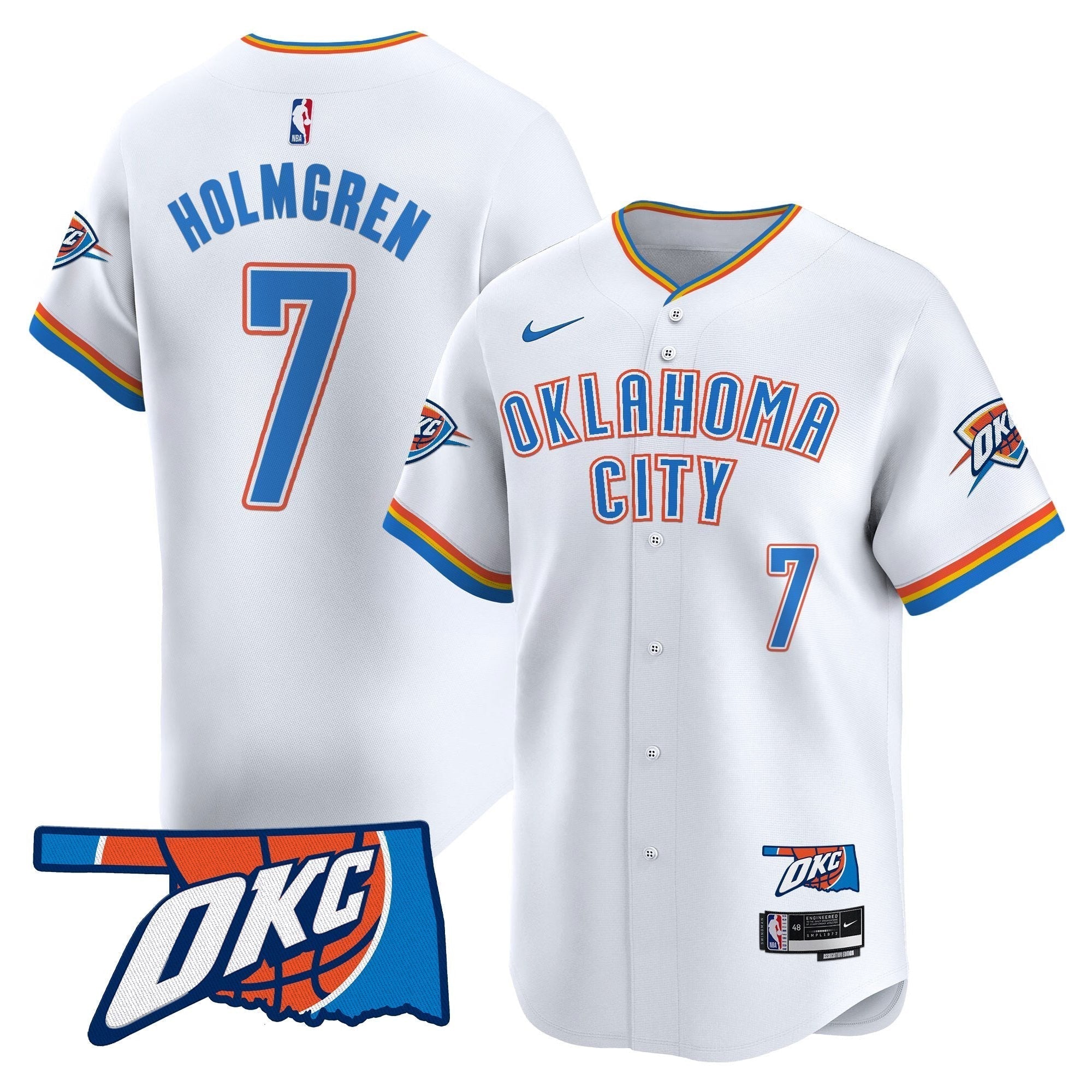 OKC Vapor Baseball Jersey - All Stitched