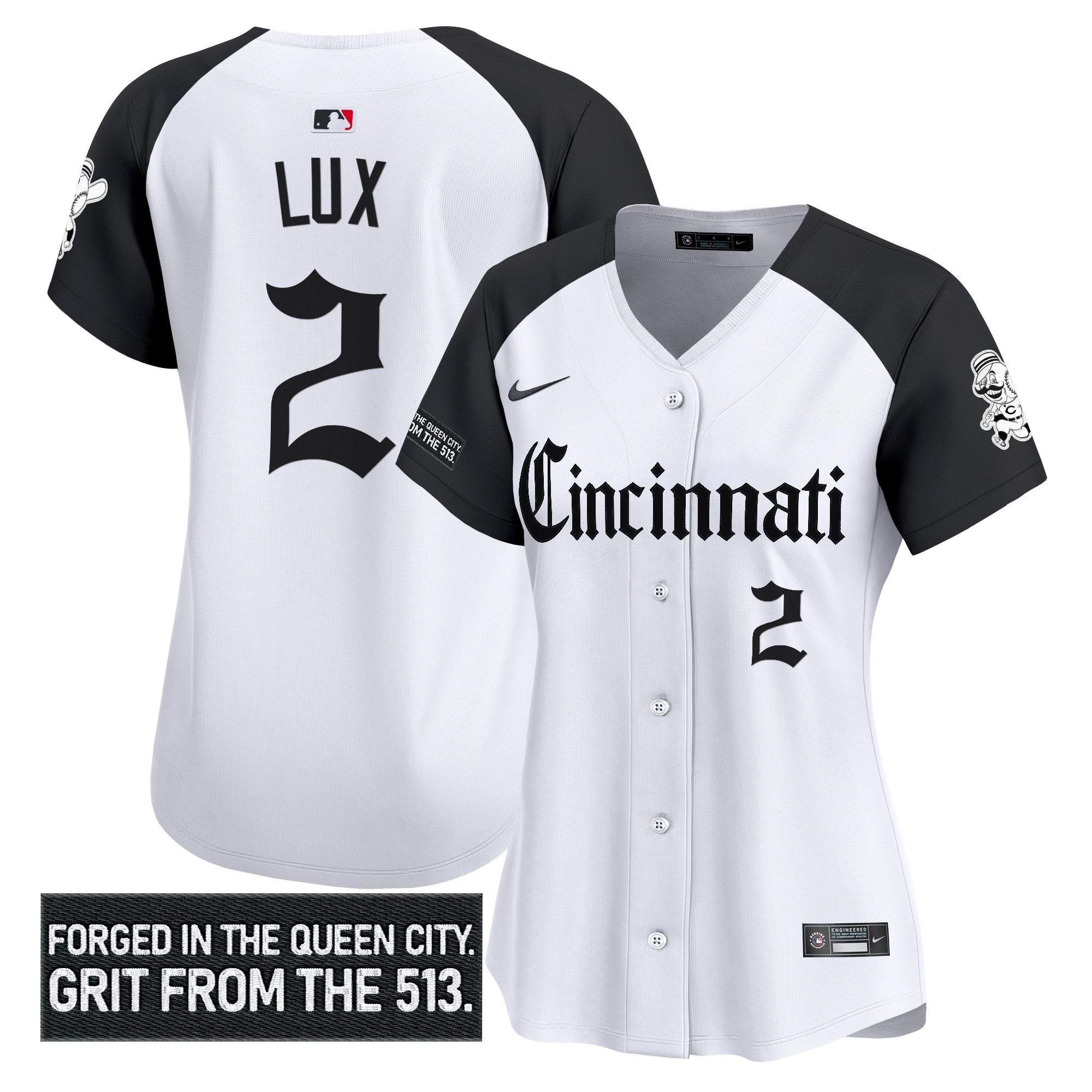 Women's CIN 'Gothic Queen City Edition' Vapor Premier Limited Jersey - All Stitched