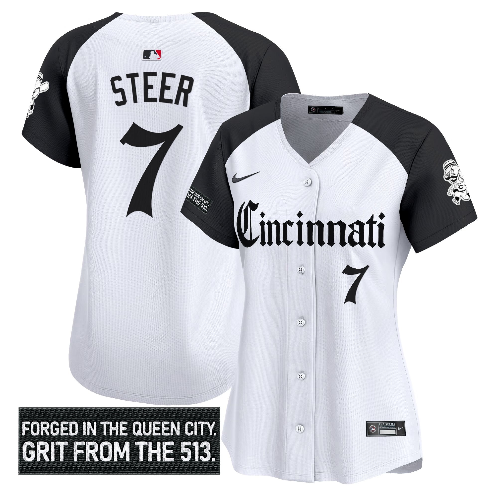 Women's CIN 'Gothic Queen City Edition' Vapor Premier Limited Jersey - All Stitched