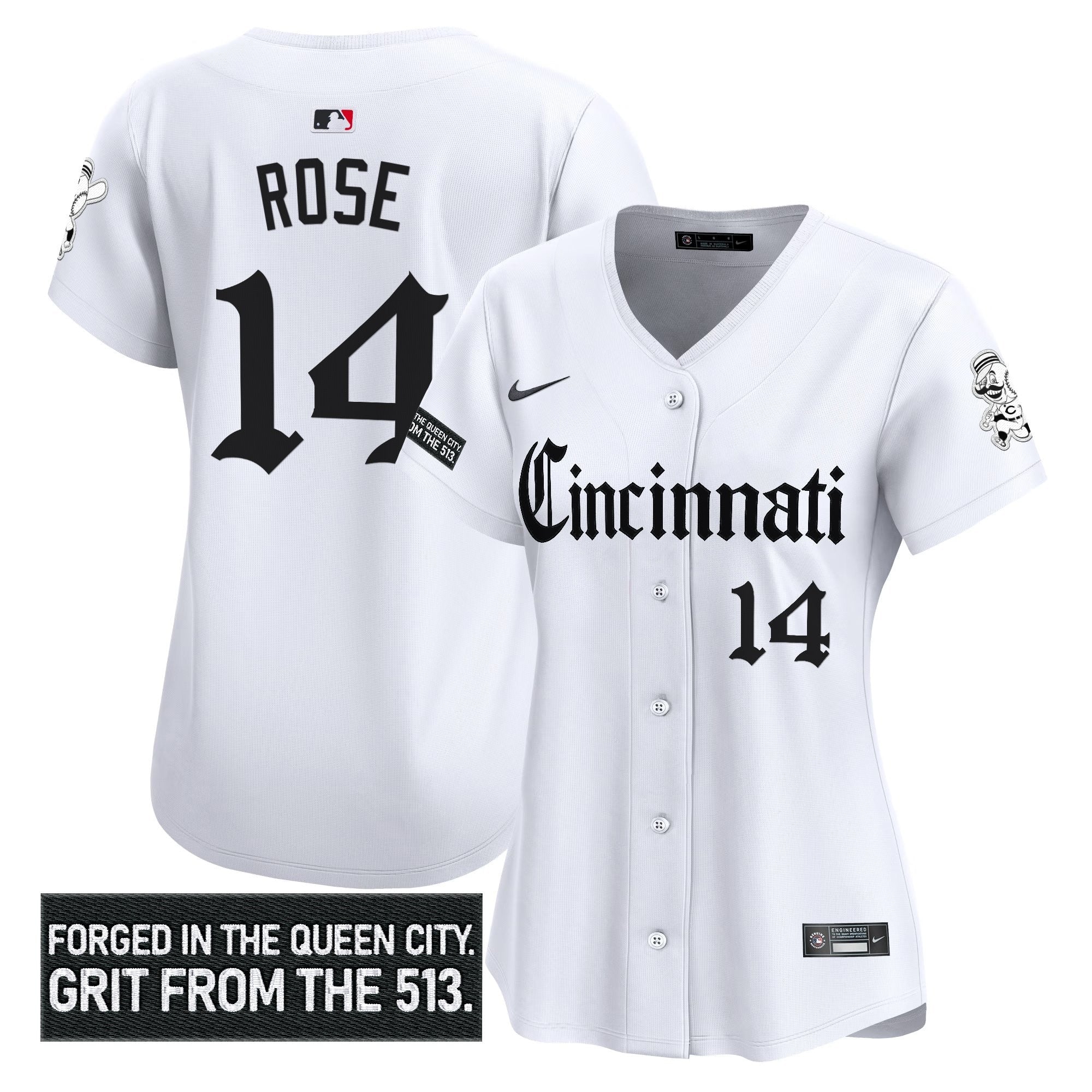 Women's CIN 'Gothic Queen City Edition' Vapor Premier Limited Jersey - All Stitched