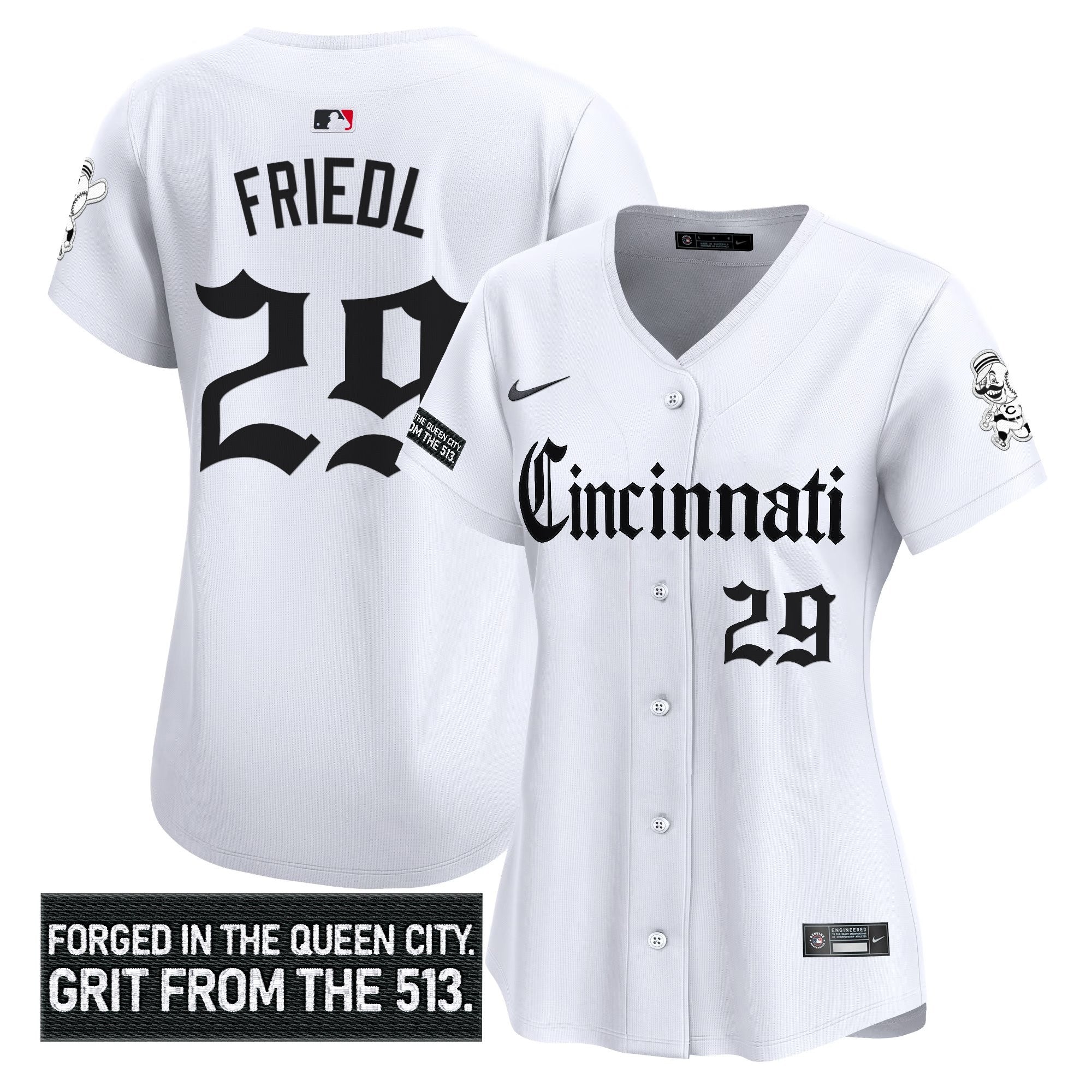 Women's CIN 'Gothic Queen City Edition' Vapor Premier Limited Jersey - All Stitched