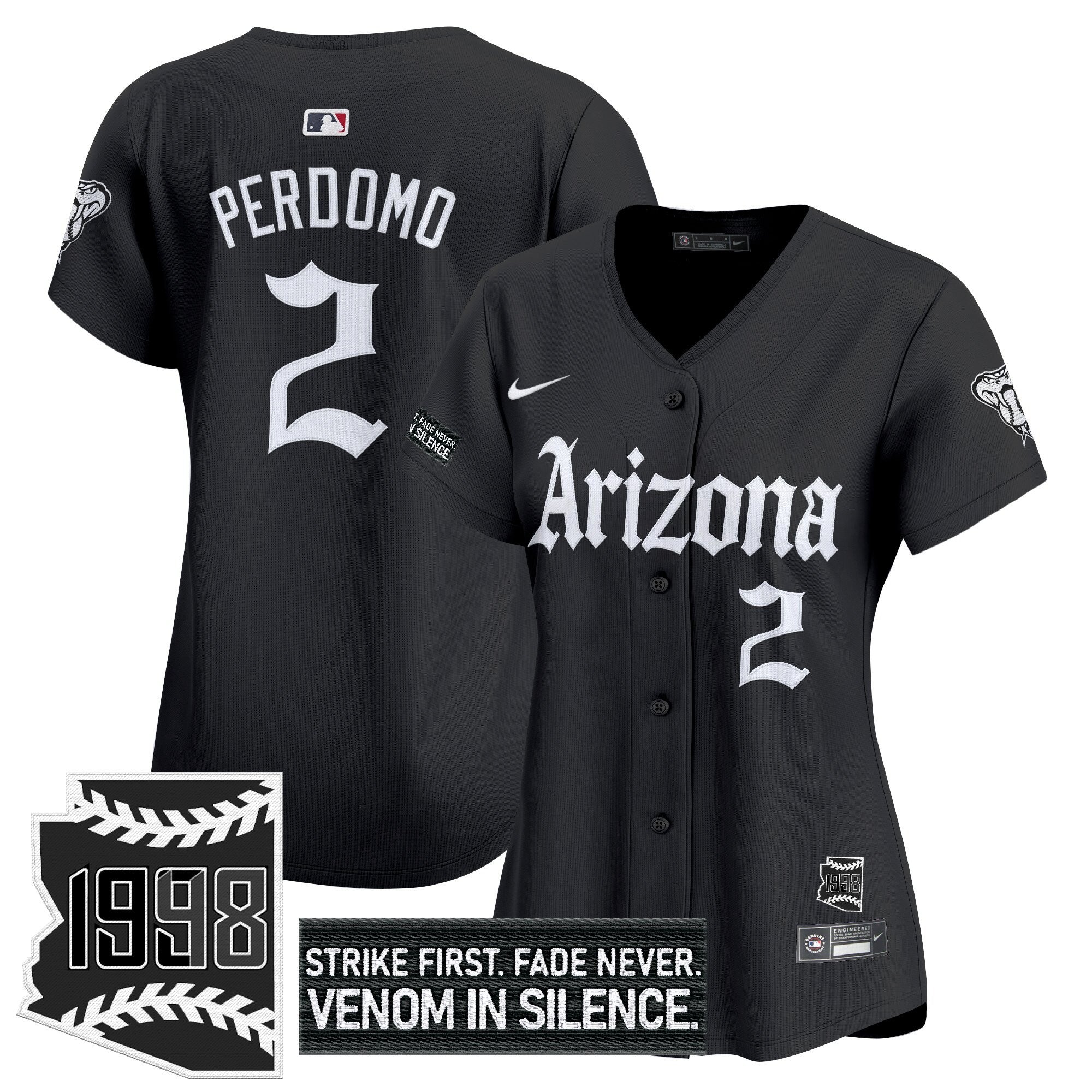 Women's ARI 'Gothic Desert Fang Edition' Vapor Premier Limited Jersey - All Stitched