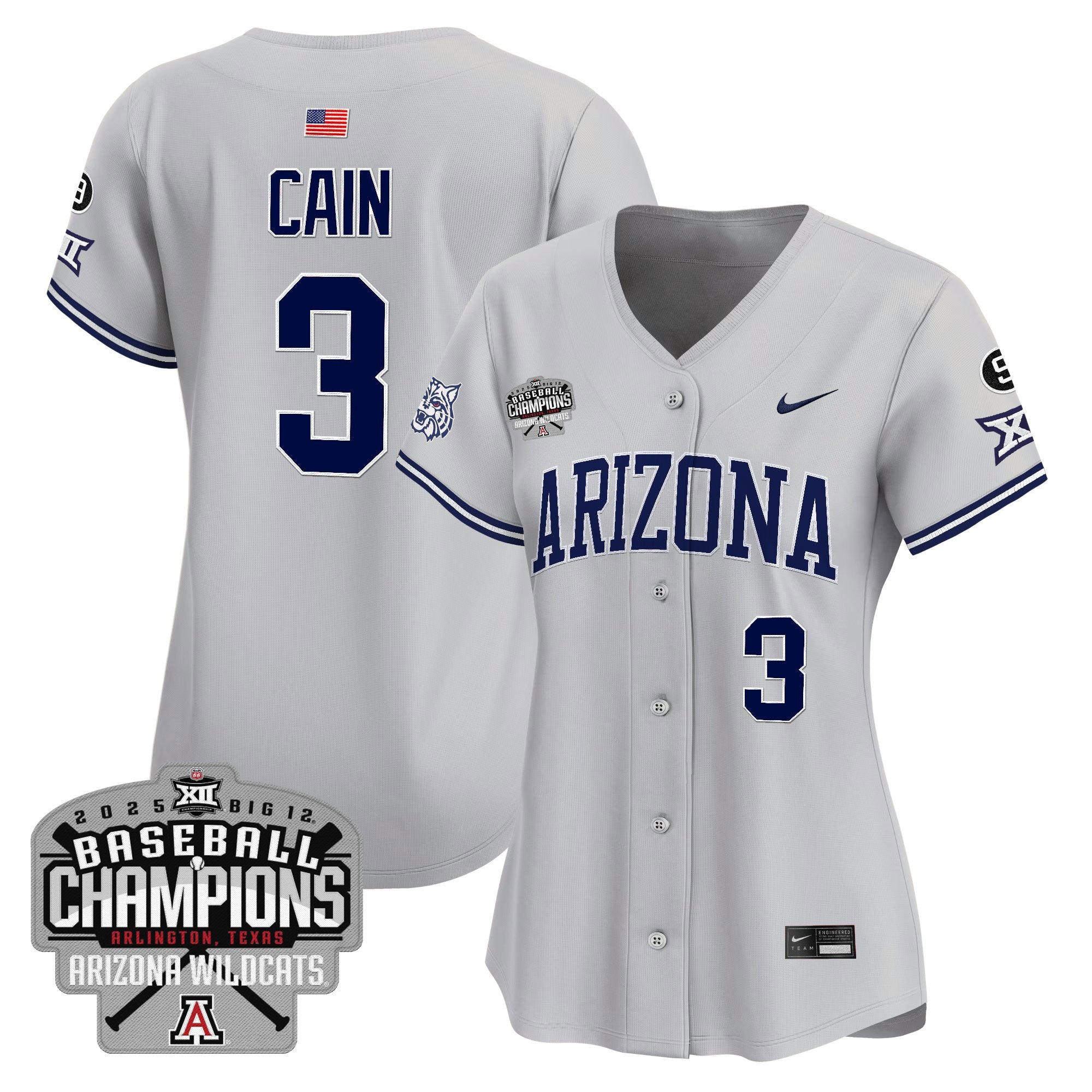 Women's ARIZ 2025 Big 12 Champions Vapor Premier Limited Jersey - All Stitched
