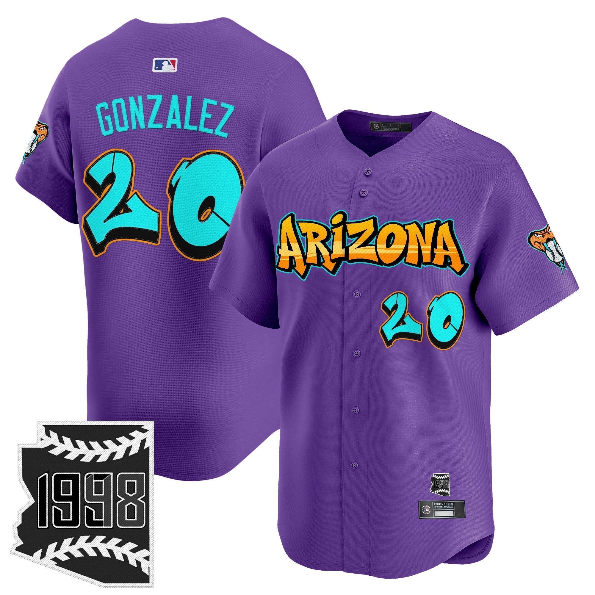 ARI 'Graffiti Desert Ink Edition' Vapor Premier Limited Jersey - All Stitched