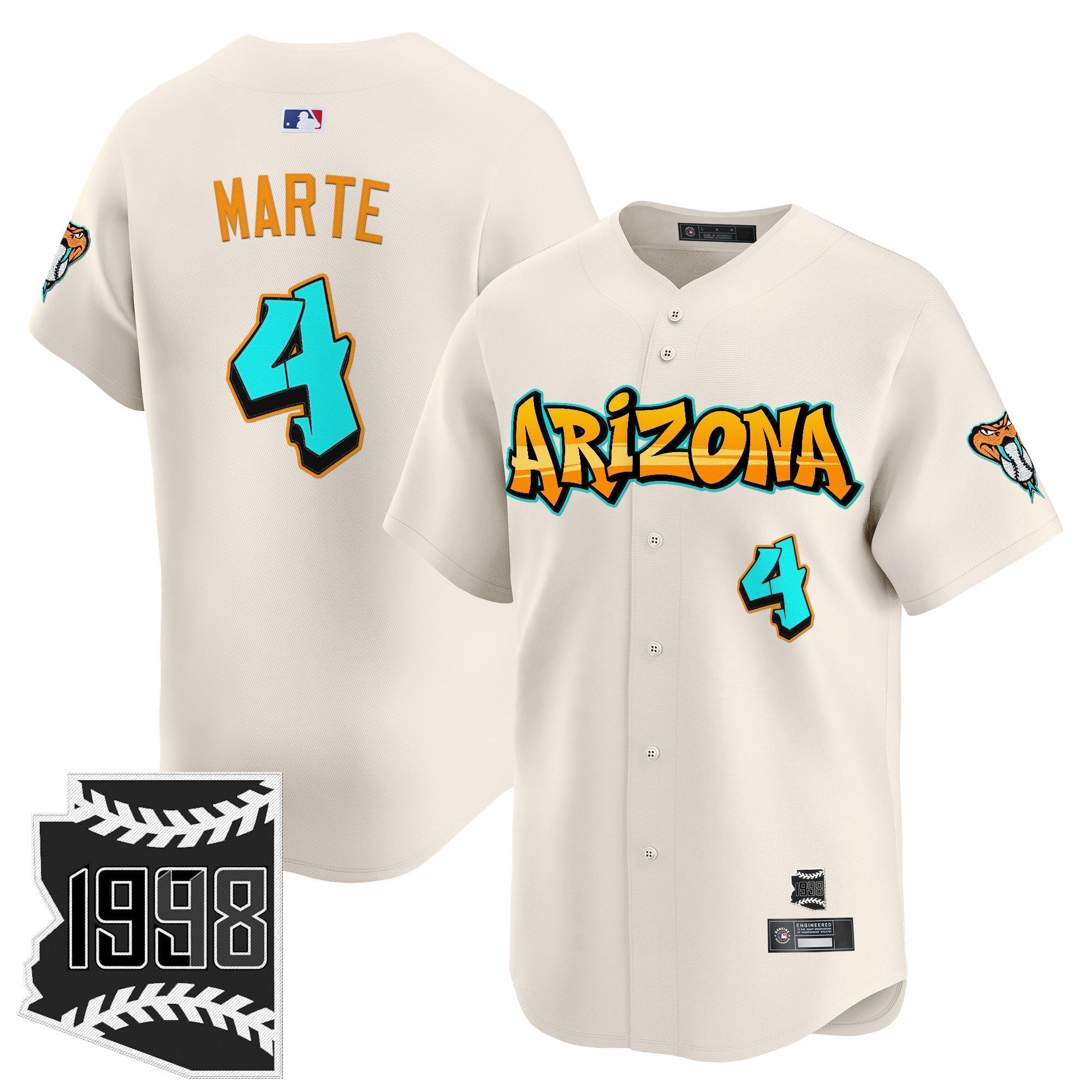 ARI 'Graffiti Desert Ink Edition' Vapor Premier Limited Men Jersey - All Stitched