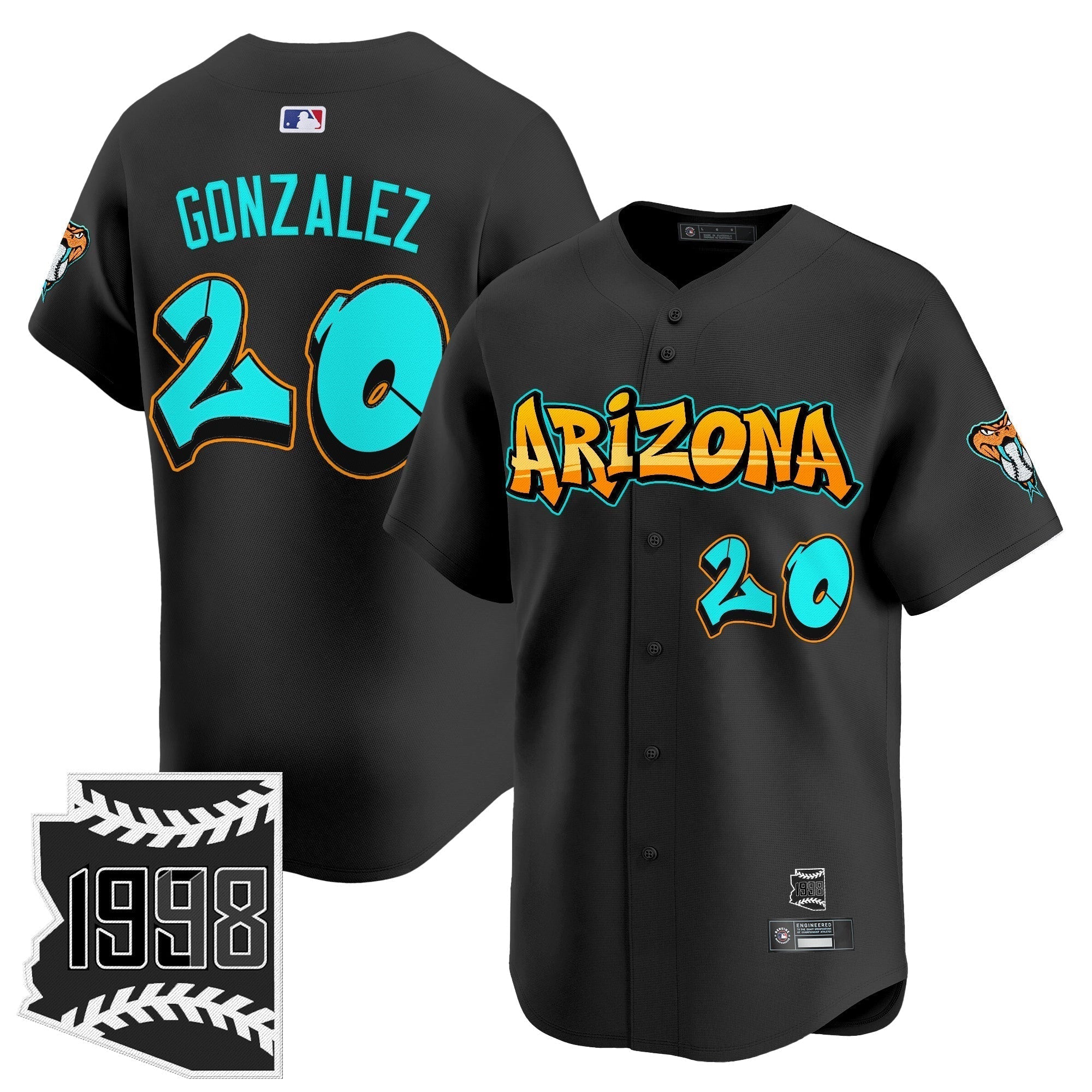 ARI 'Graffiti Desert Ink Edition' Vapor Premier Limited Jersey - All Stitched
