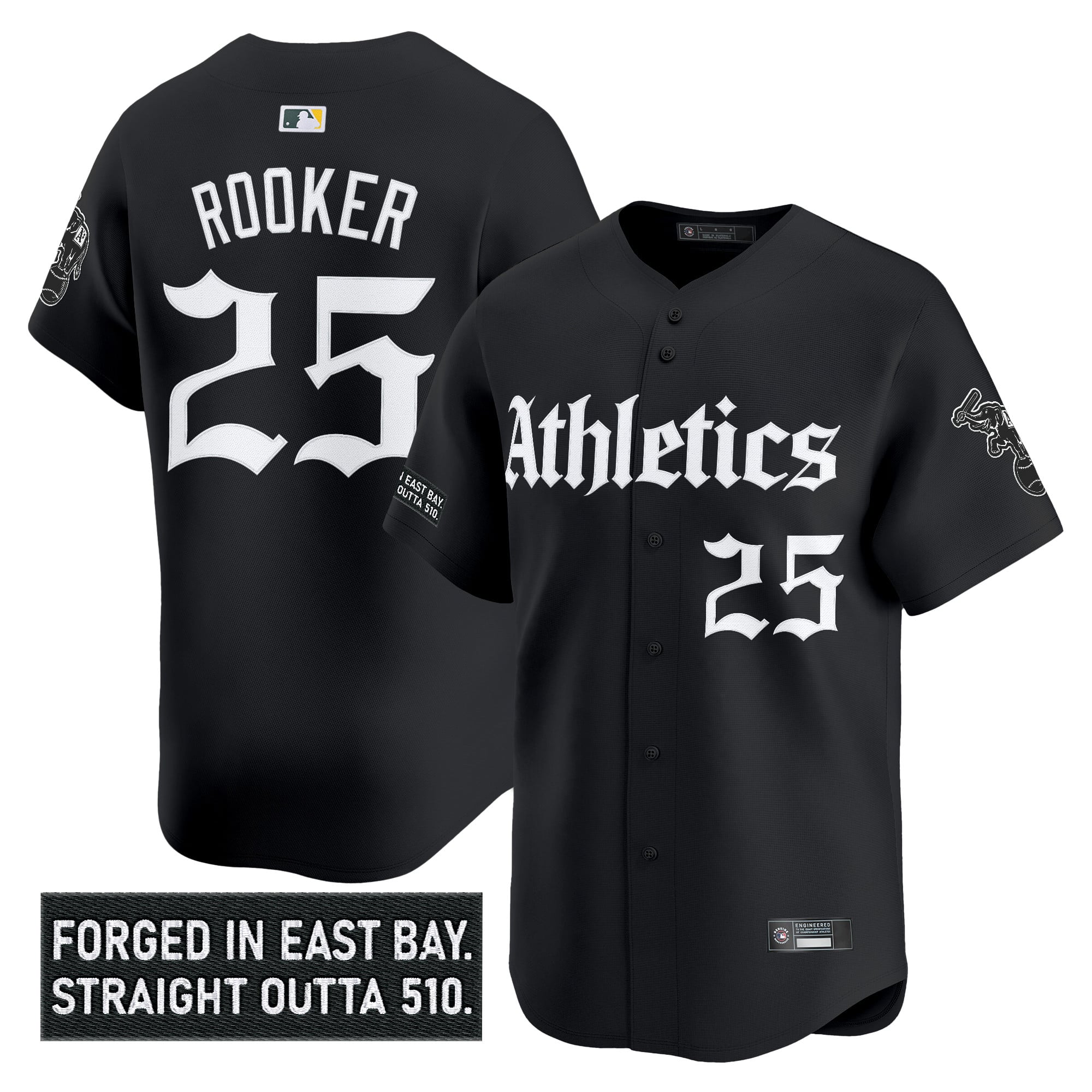 Athletics 'Gothic East Bay Edition' Vapor Premier Limited Jersey - All Stitched