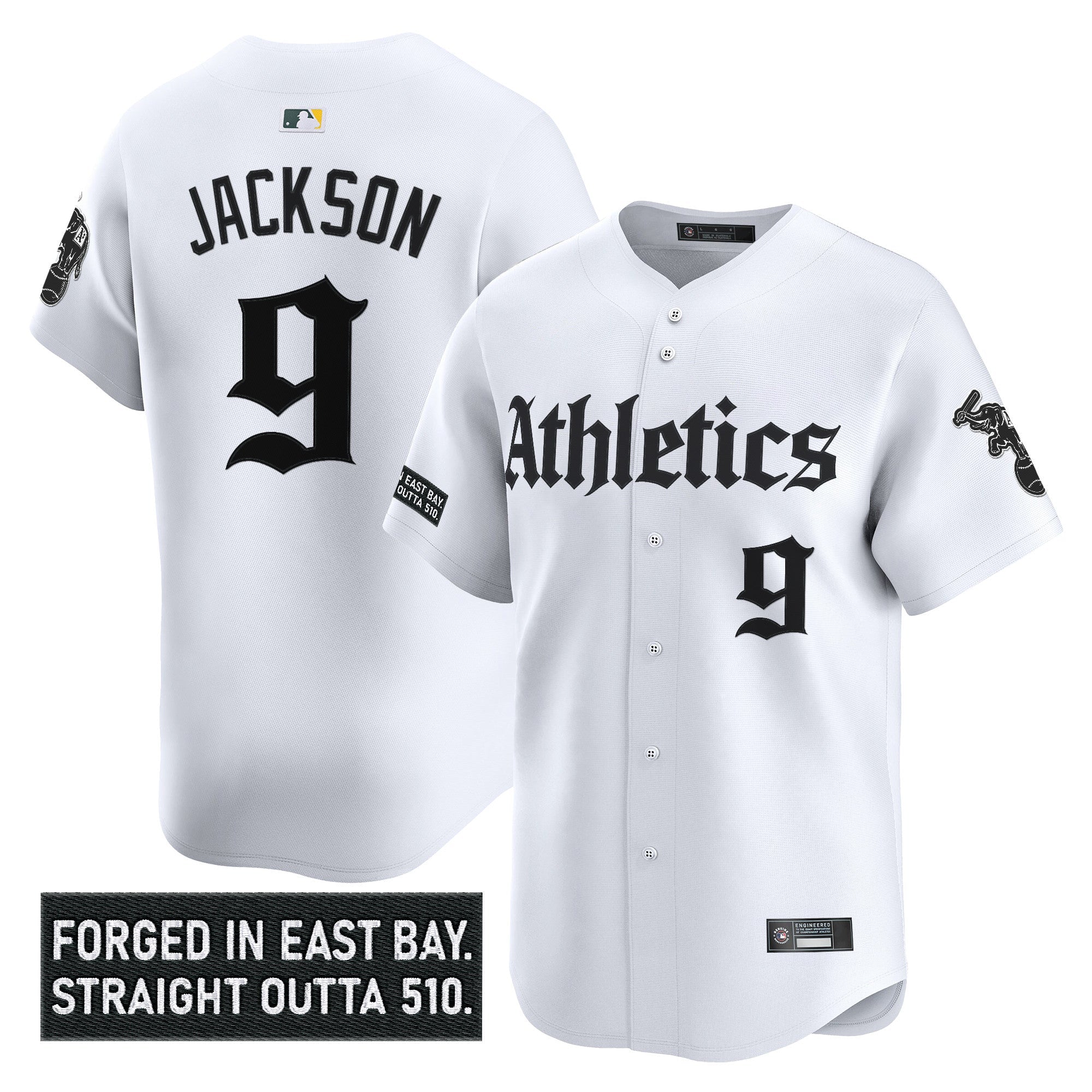 Athletics 'Gothic East Bay Edition' Vapor Premier Limited Jersey - All Stitched