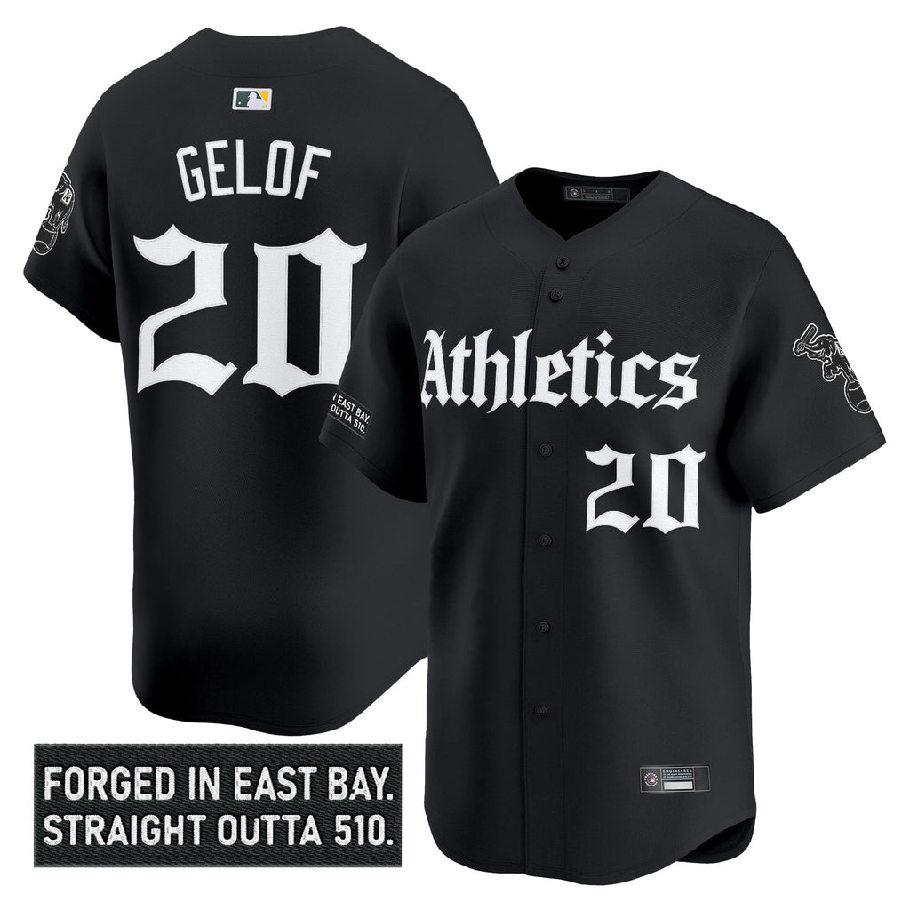 Athletics 'Gothic East Bay Edition' Vapor Premier Limited Jersey - All Stitched