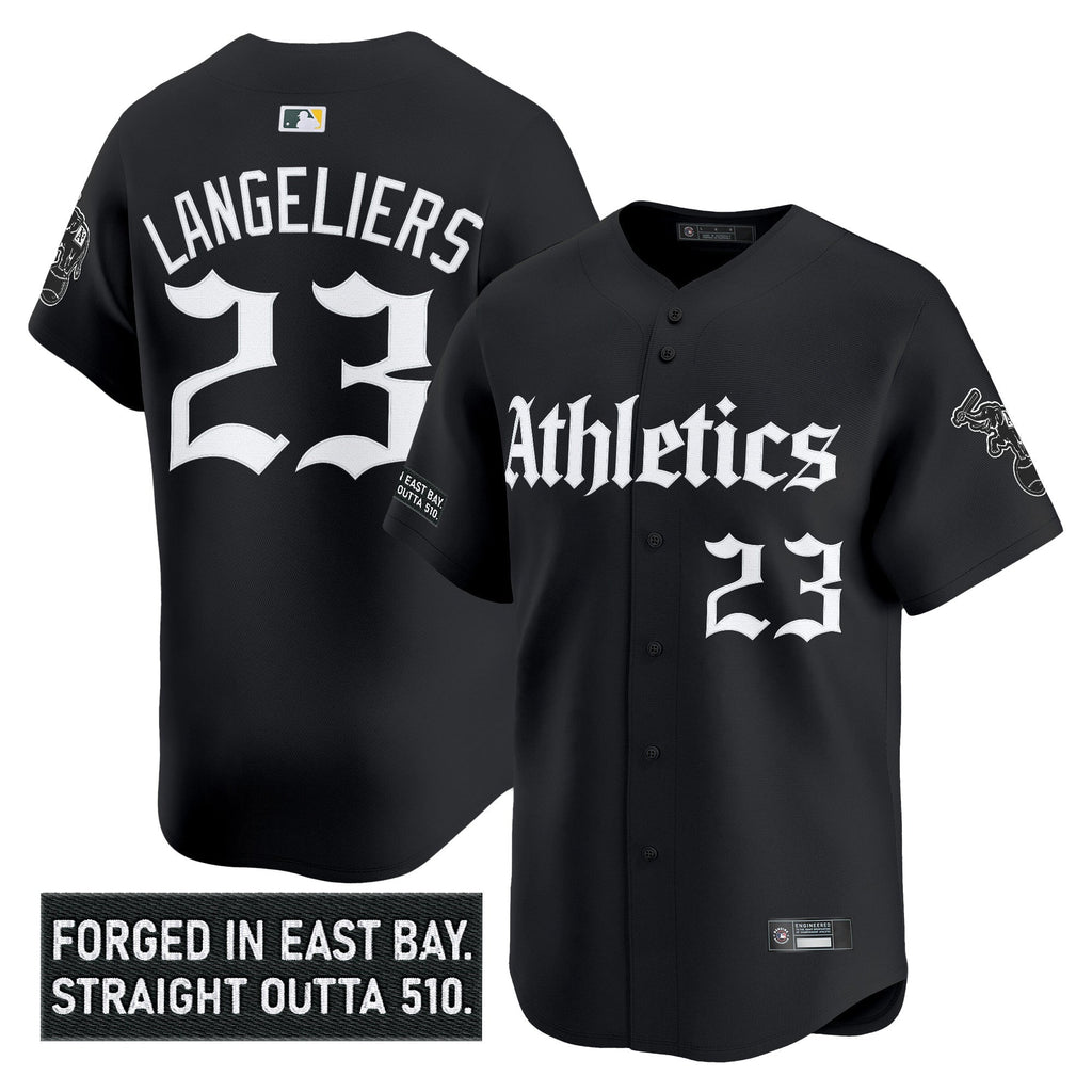 Athletics 'Gothic East Bay Edition' Vapor Premier Limited Jersey - All Stitched
