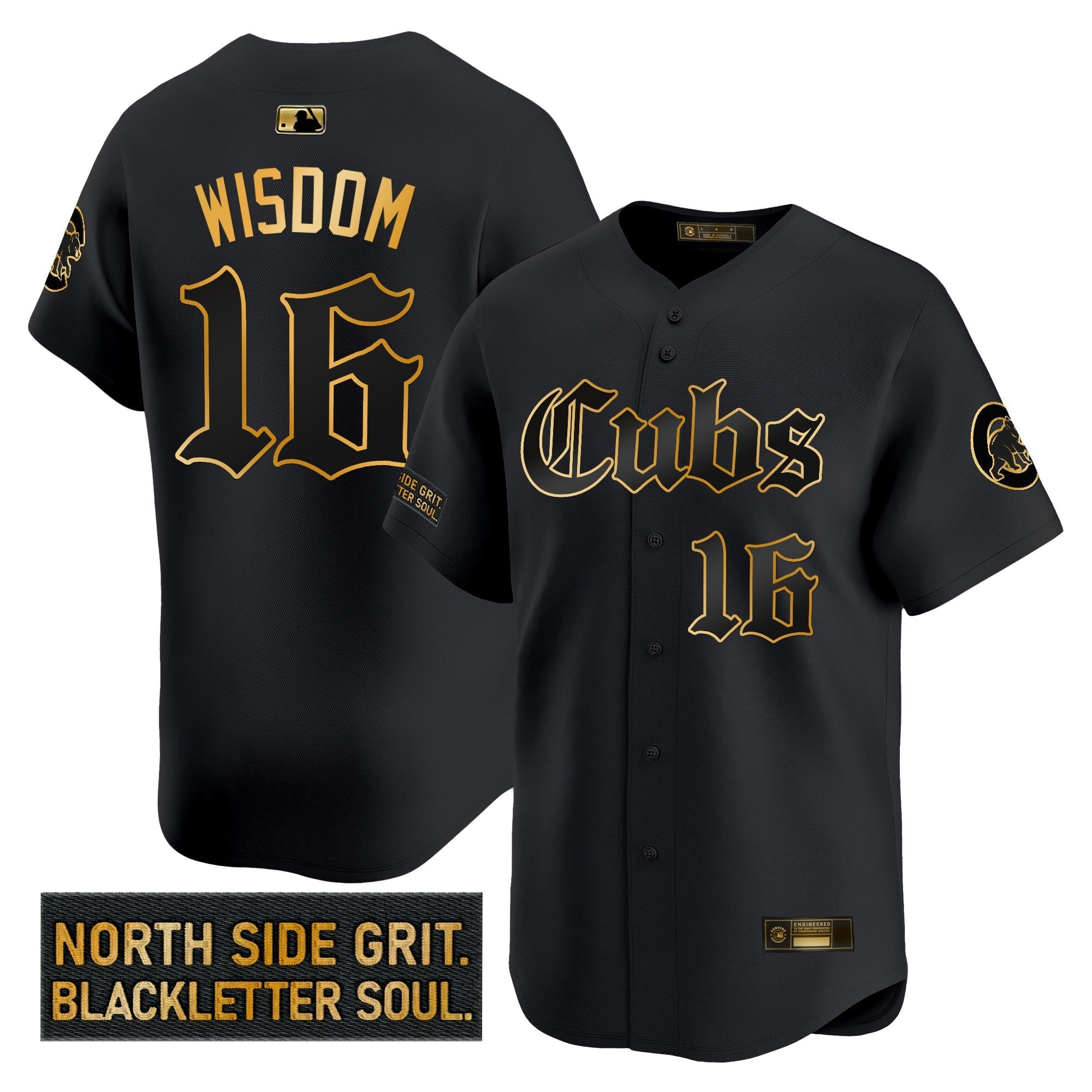 CHC 'Gothic North Side Edition' Gold Vapor Premier Limited Men Jersey - All Stitched