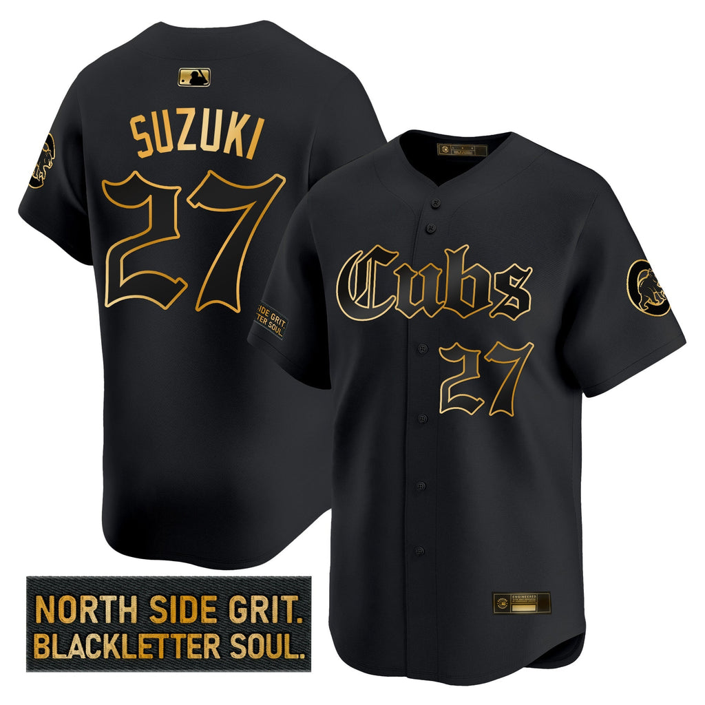 CHC 'Gothic North Side Edition' Gold Vapor Premier Limited Men Jersey - All Stitched