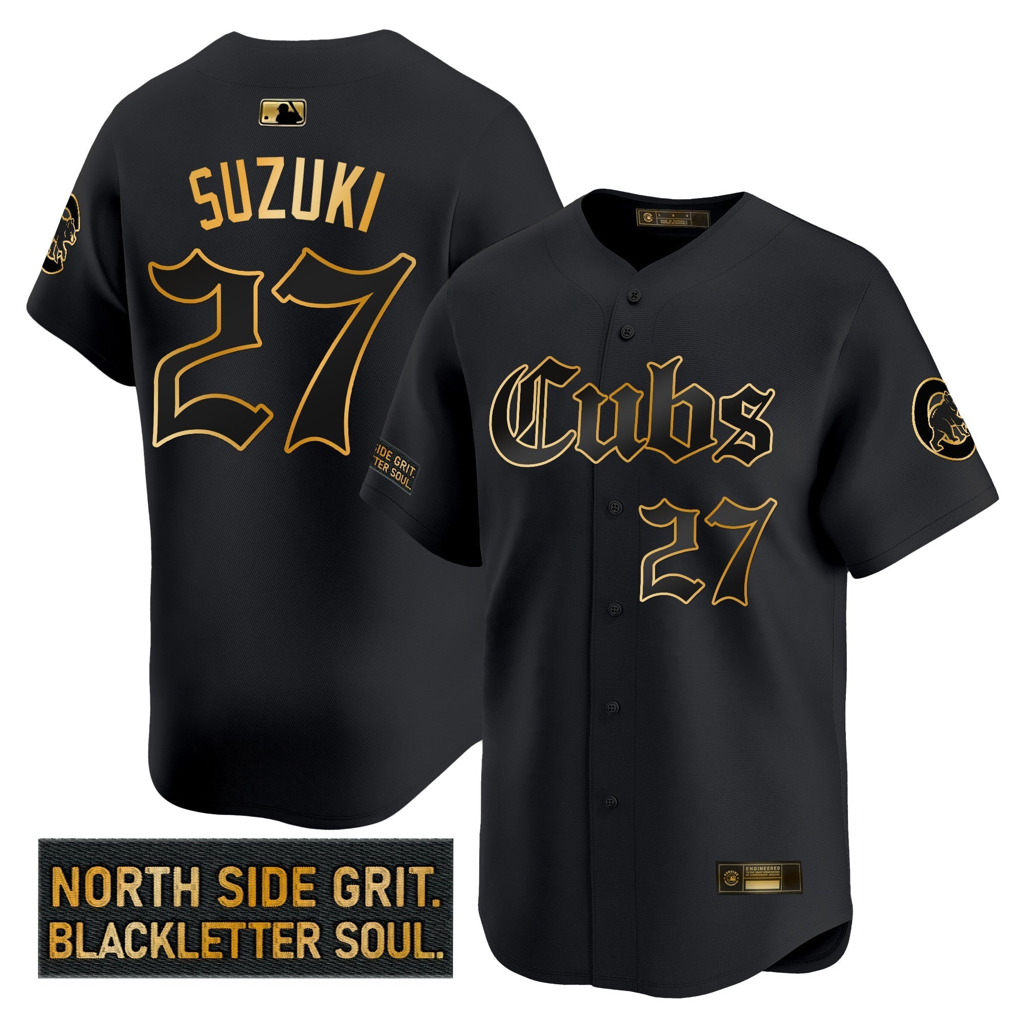 CHC 'Gothic North Side Edition' Gold Vapor Premier Limited Men Jersey - All Stitched