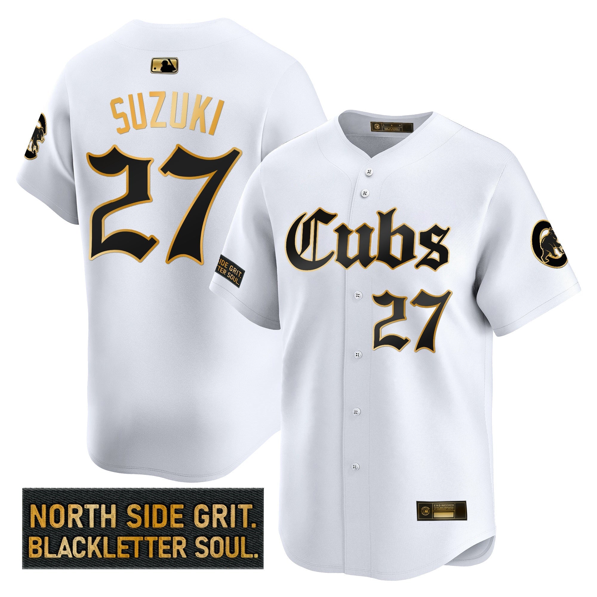CHC 'Gothic North Side Edition' Gold Vapor Premier Limited Men Jersey - All Stitched