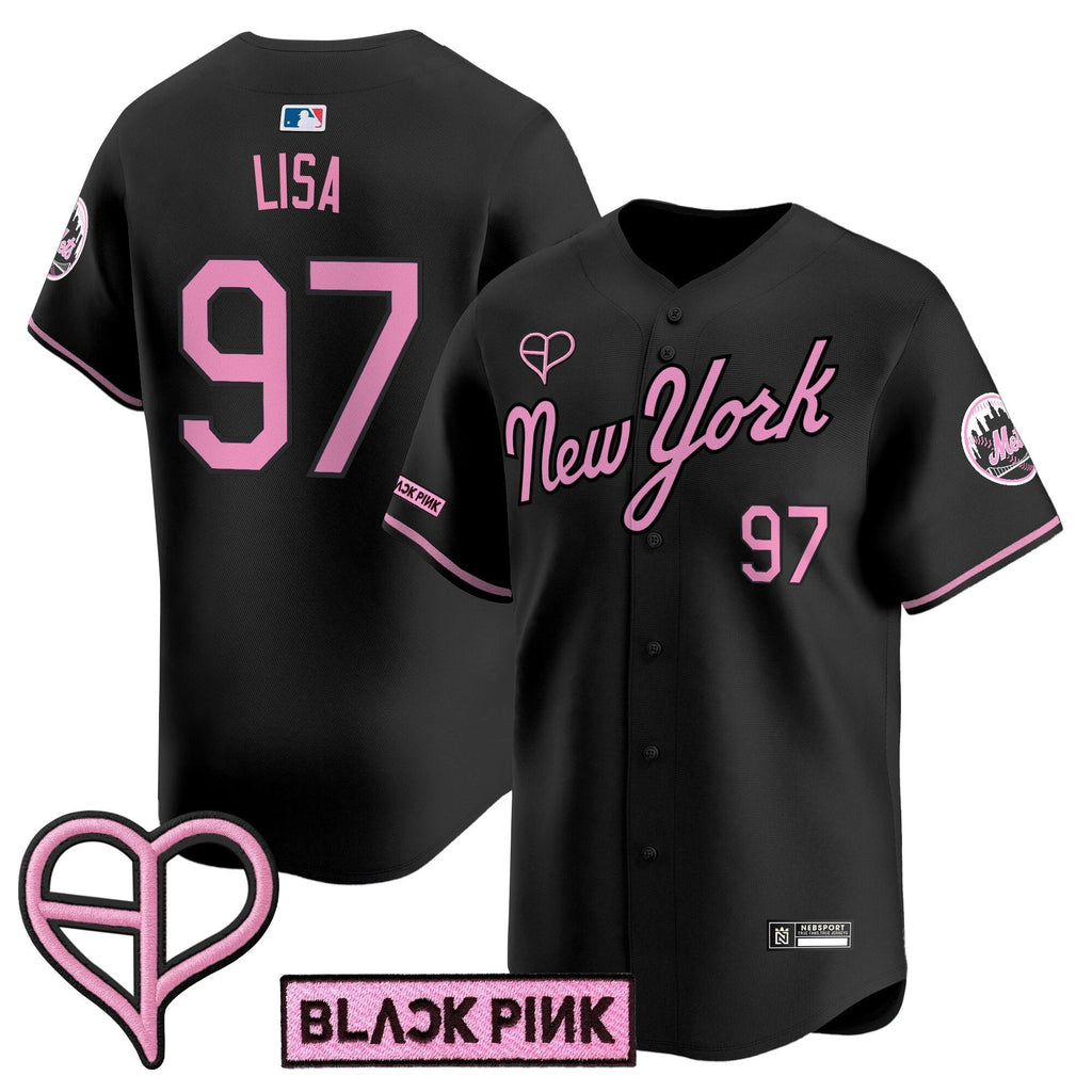 NYM x BLACKPINK 2025 Vapor Premier Limited Jersey - All Stitched