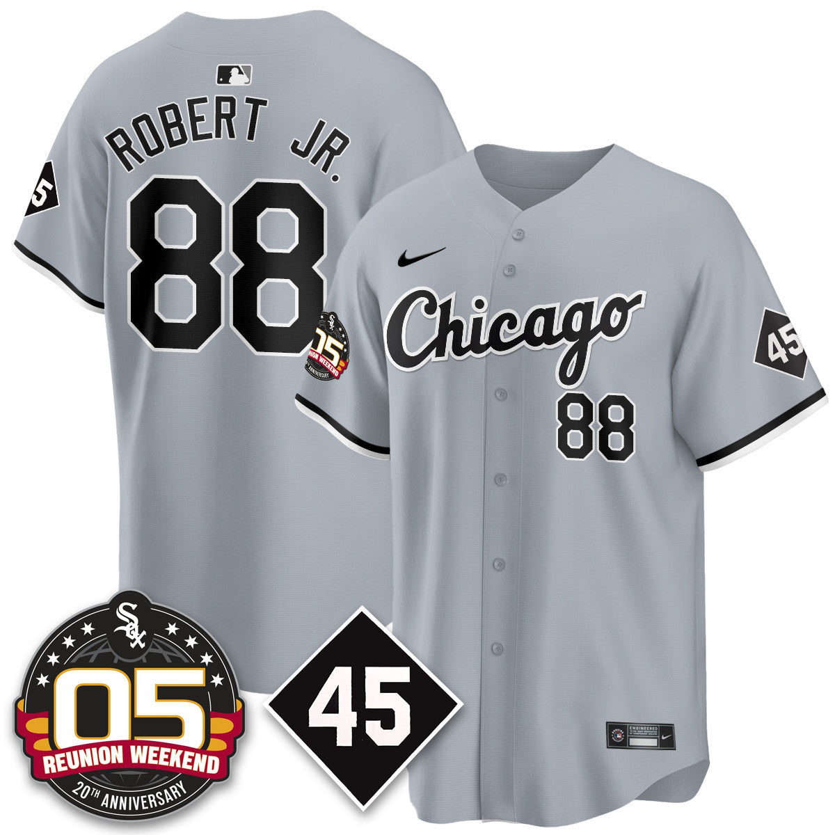 CWS Bobby Jenks 2025 Jersey - Reunion Weekend - All Stitched