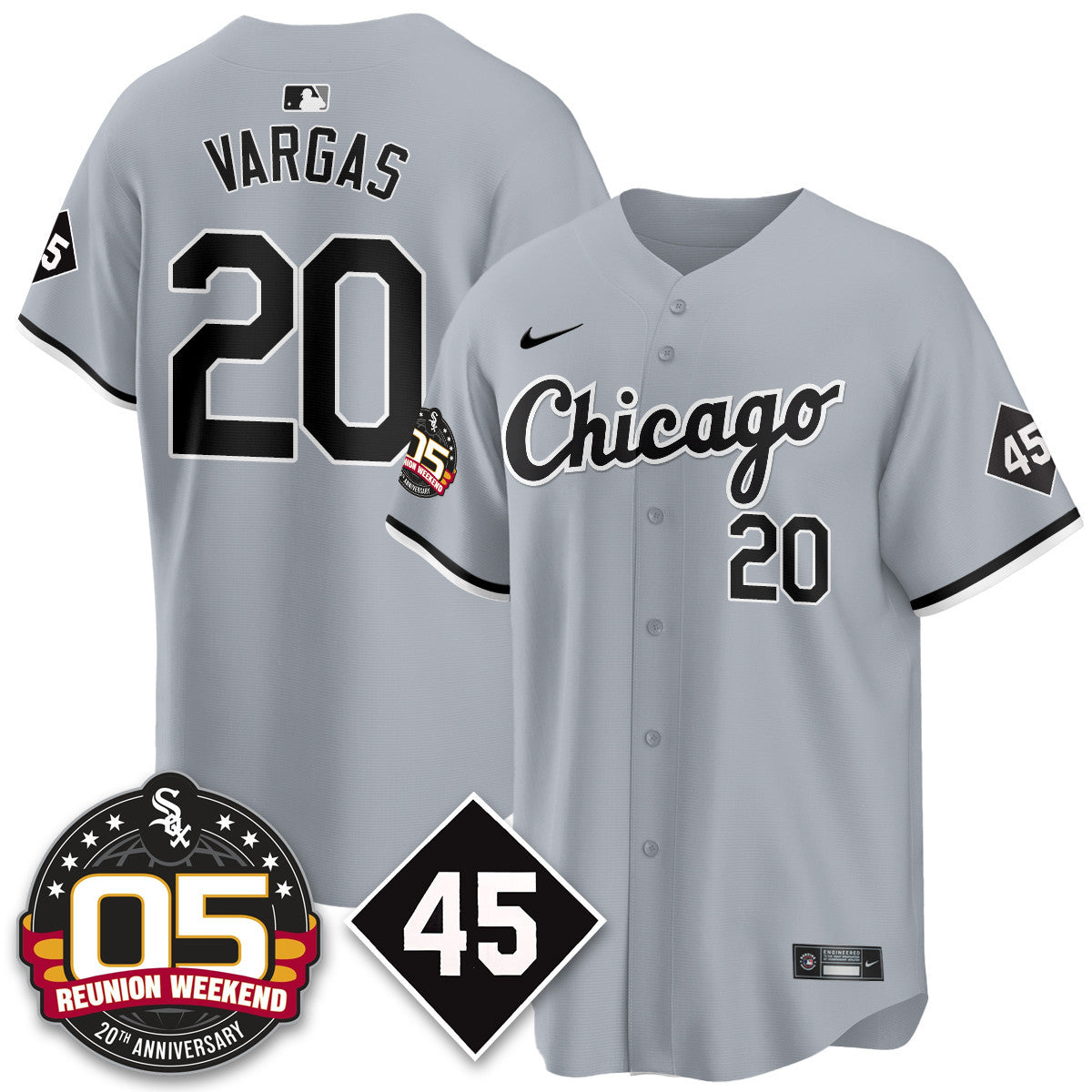 CWS Bobby Jenks 2025 Jersey - Reunion Weekend - All Stitched
