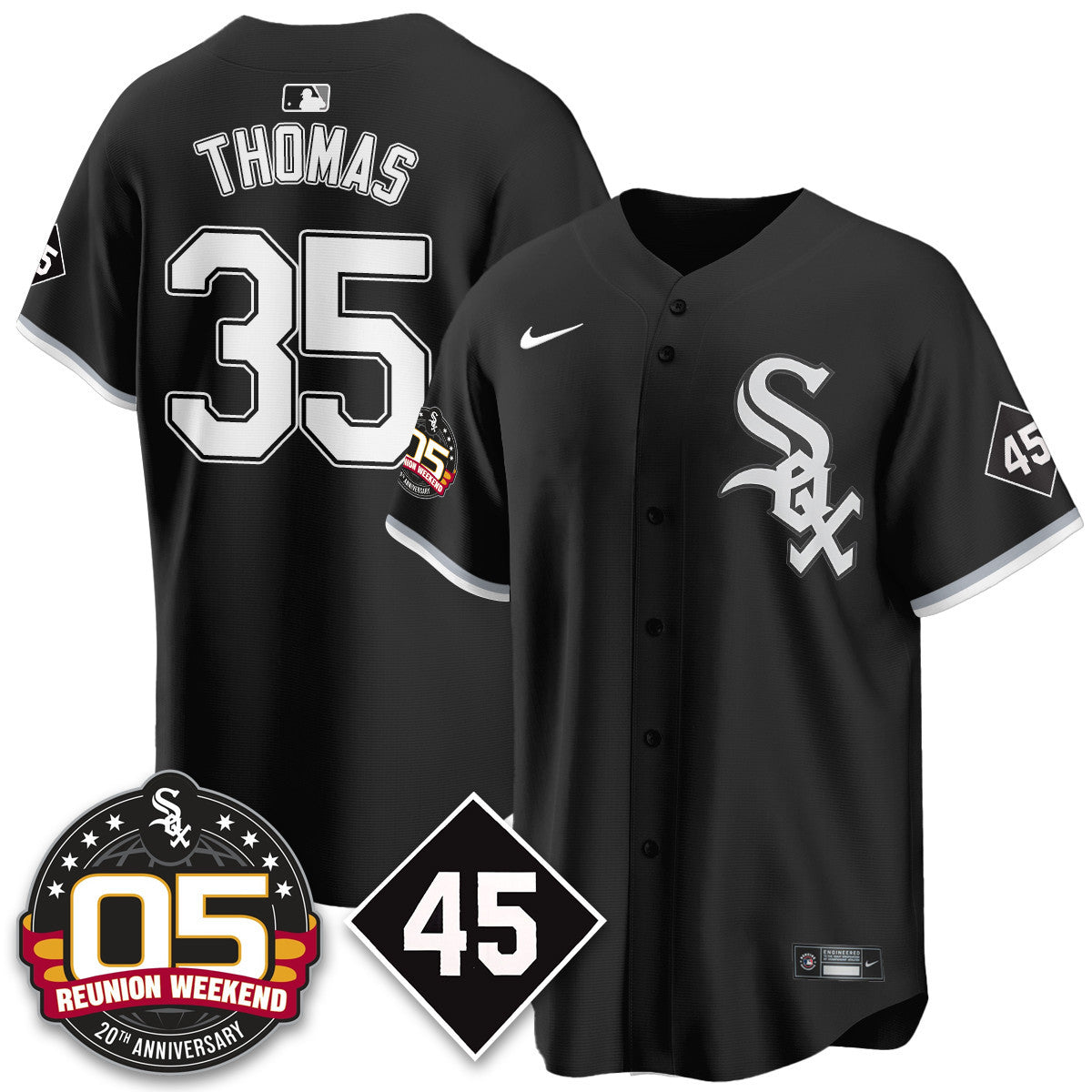 CWS Bobby Jenks 2025 Men Jersey - Reunion Weekend - All Stitched