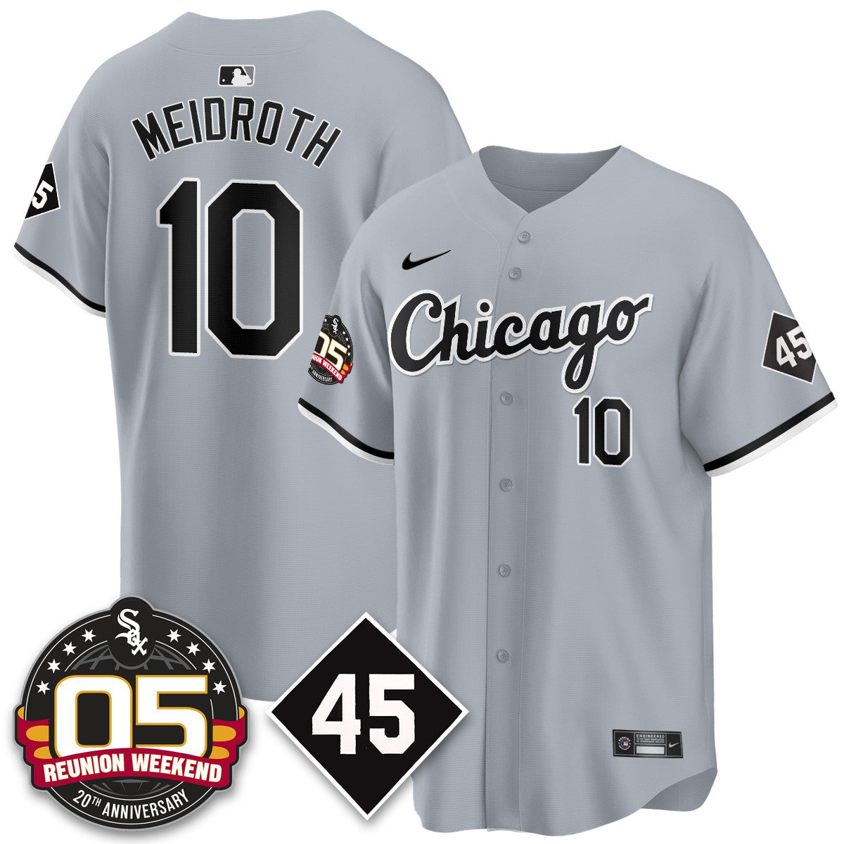 CWS Bobby Jenks 2025 Jersey - Reunion Weekend - All Stitched