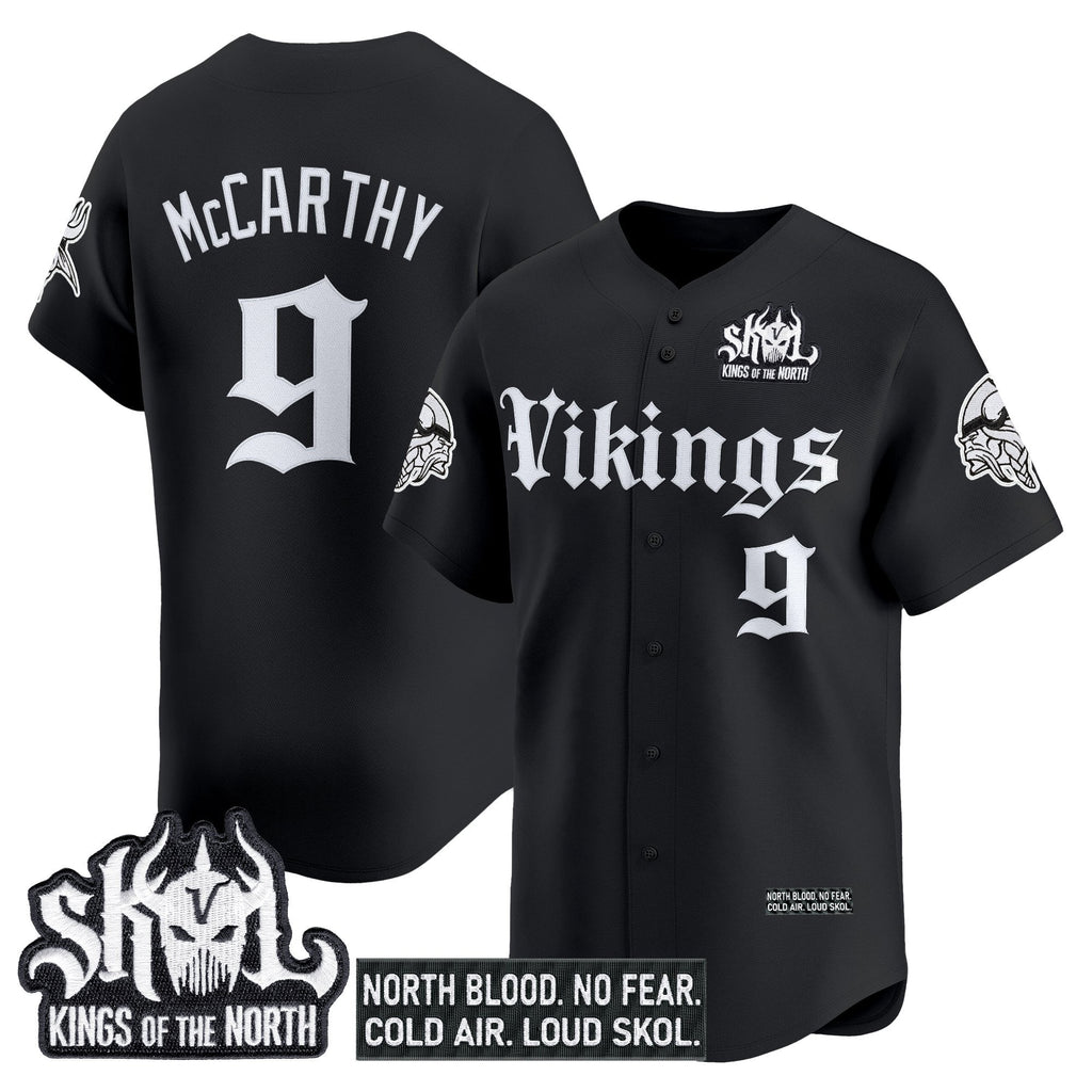 MIN 'Gothic Norseblood Edition' Vapor Baseball Jersey - All Stitched
