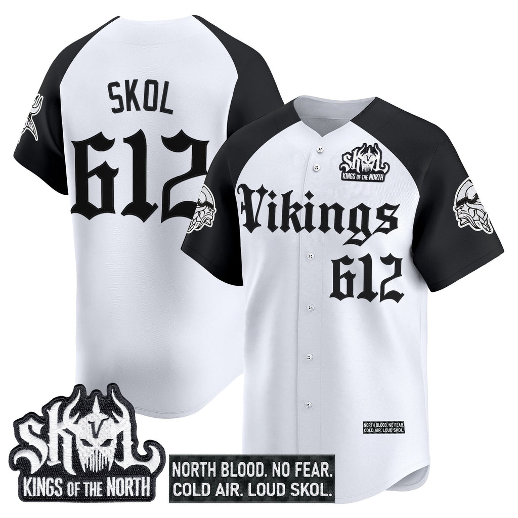 MIN 'Gothic Norseblood Edition' Vapor Baseball Jersey - All Stitched