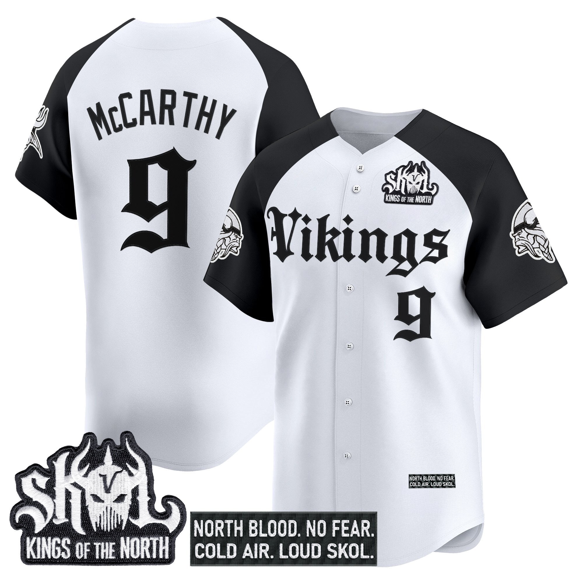 MIN 'Gothic Norseblood Edition' Vapor Baseball Jersey - All Stitched