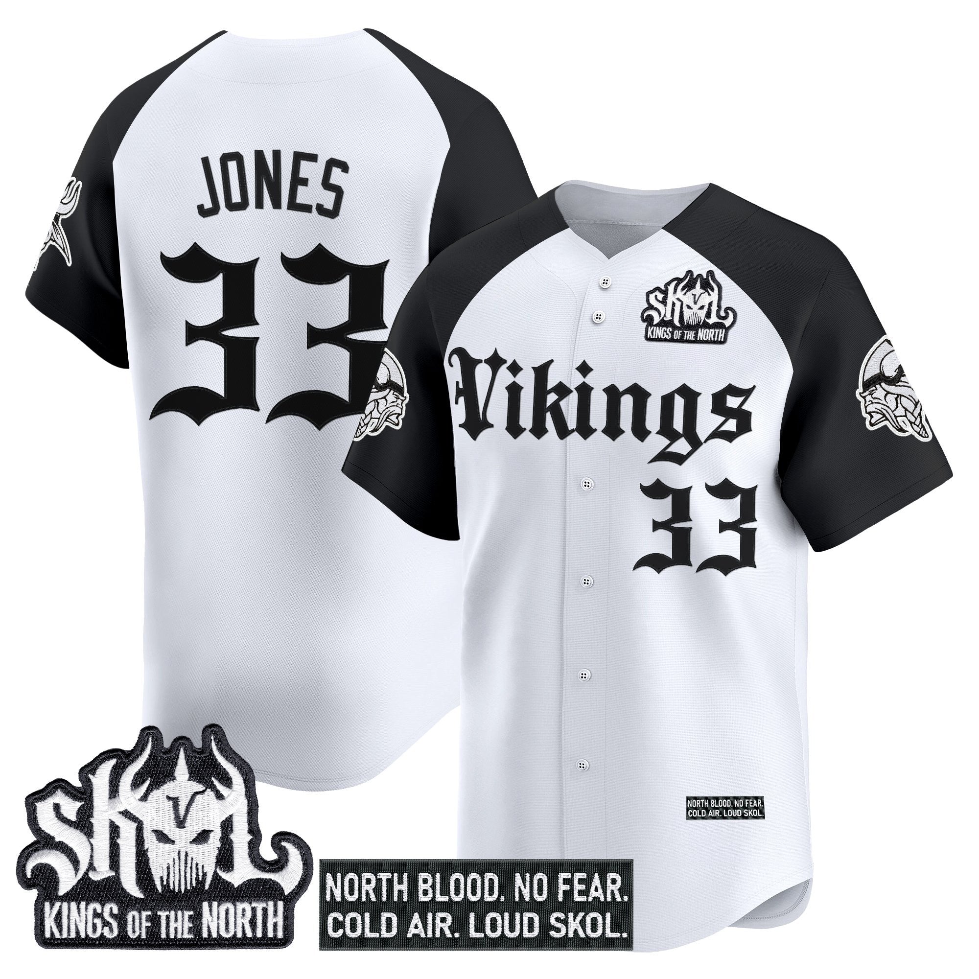 MIN 'Gothic Norseblood Edition' Vapor Baseball Jersey - All Stitched