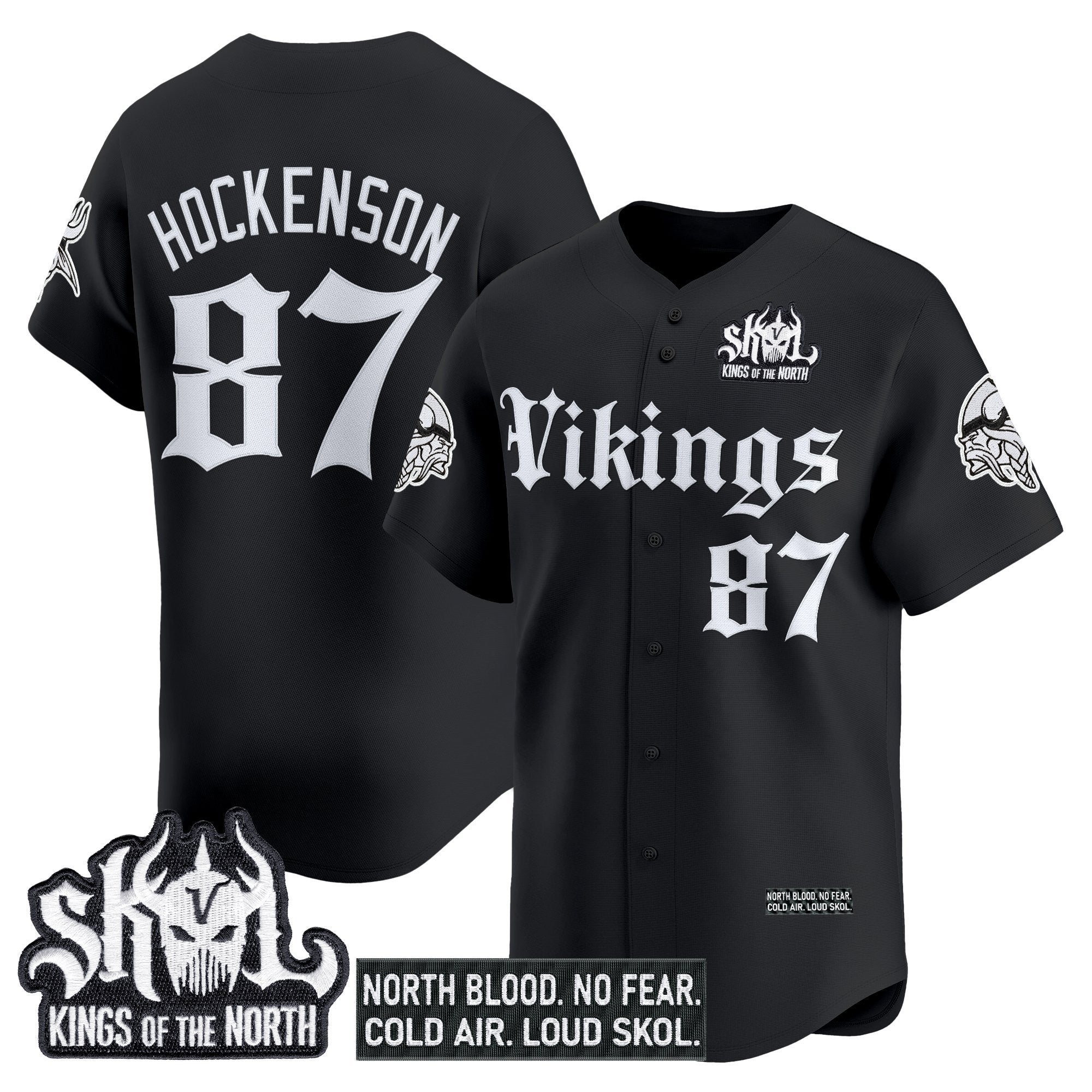 MIN 'Gothic Norseblood Edition' Vapor Baseball Jersey - All Stitched