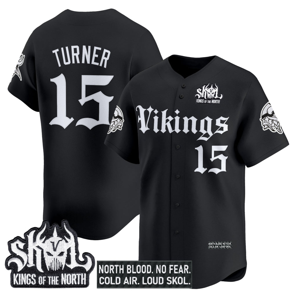 MIN 'Gothic Norseblood Edition' Vapor Baseball Jersey - All Stitched
