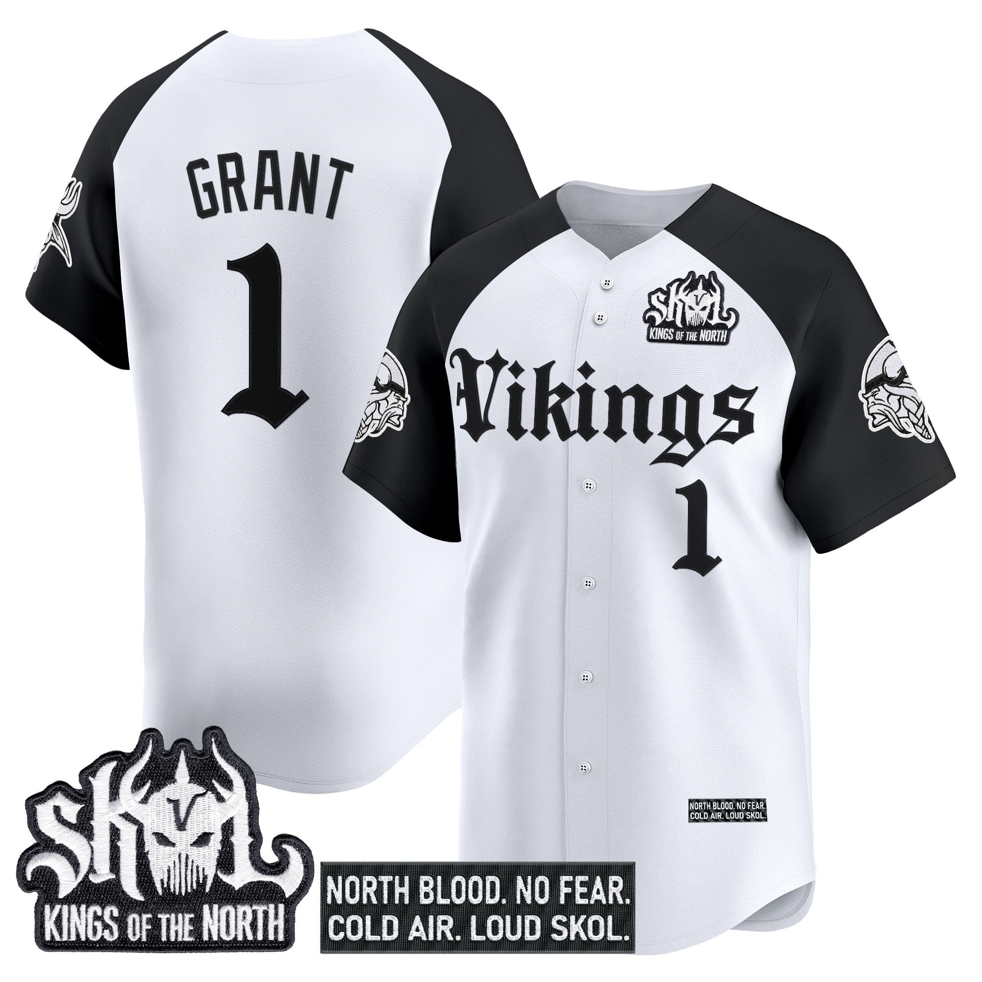 MIN 'Gothic Norseblood Edition' Vapor Baseball Jersey - All Stitched