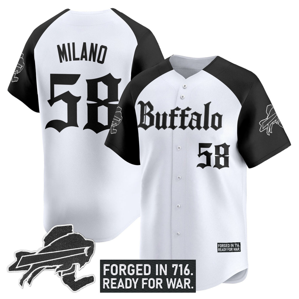 BUF 'Gothic Cold Front Edition' Vapor Baseball Jersey - All Stitched