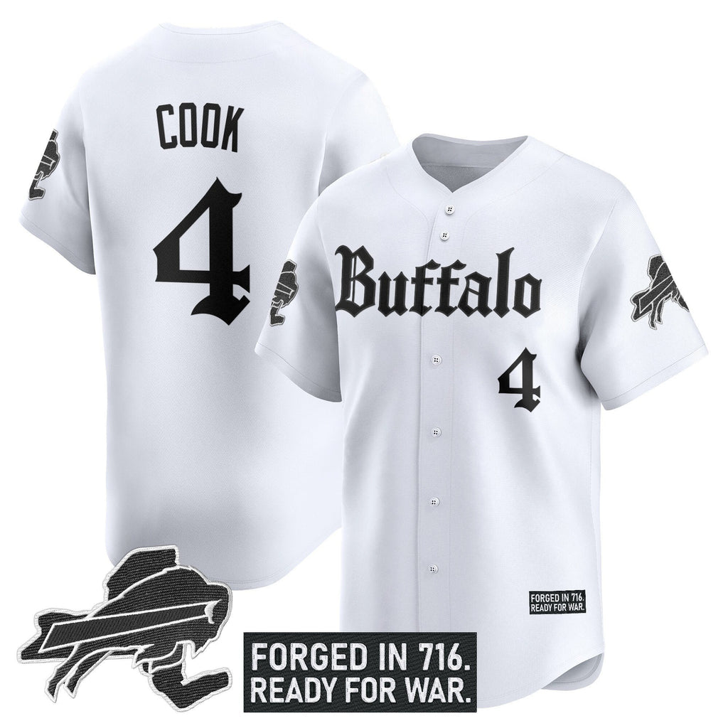 BUF 'Gothic Cold Front Edition' Vapor Baseball Jersey - All Stitched