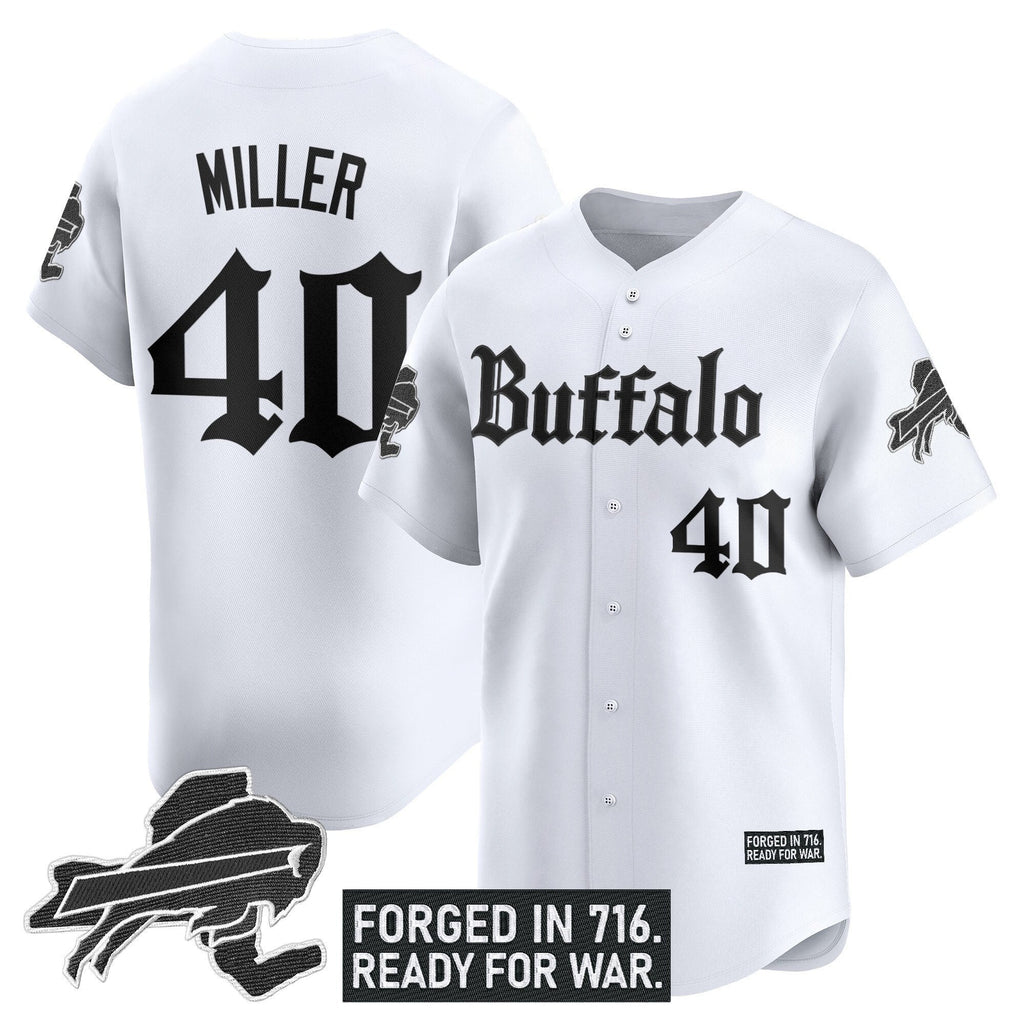 BUF 'Gothic Cold Front Edition' Vapor Baseball Jersey - All Stitched