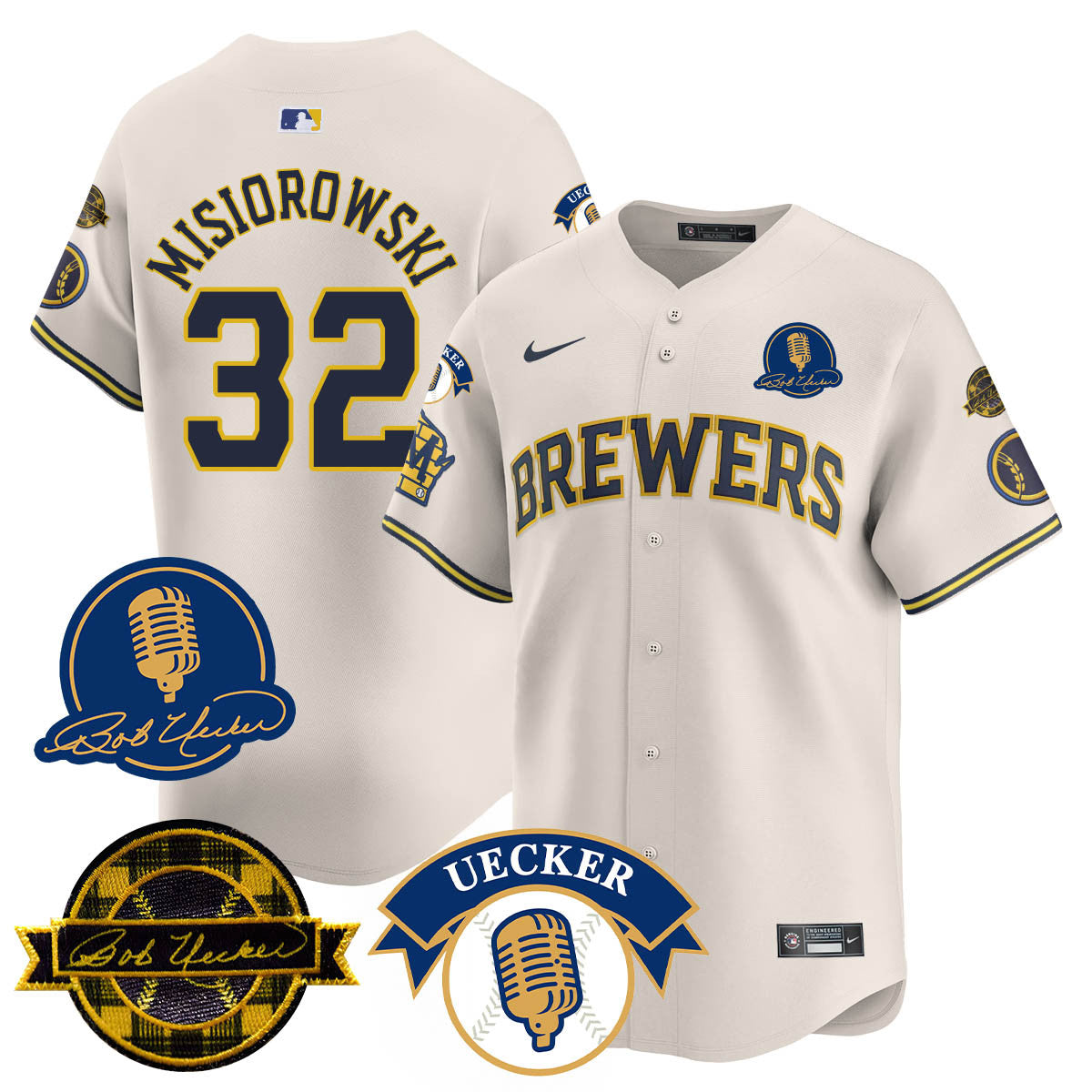 MIL 2025 Limited Jersey - Bob Uecker Patch - All Stitched