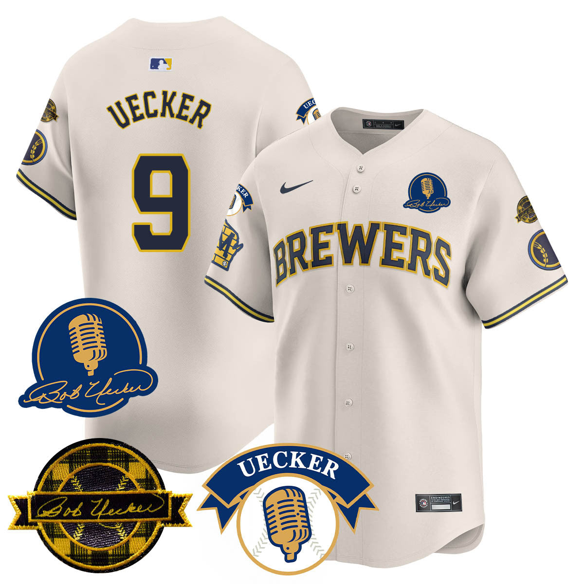 MIL 2025 Limited Jersey - Bob Uecker Patch - All Stitched