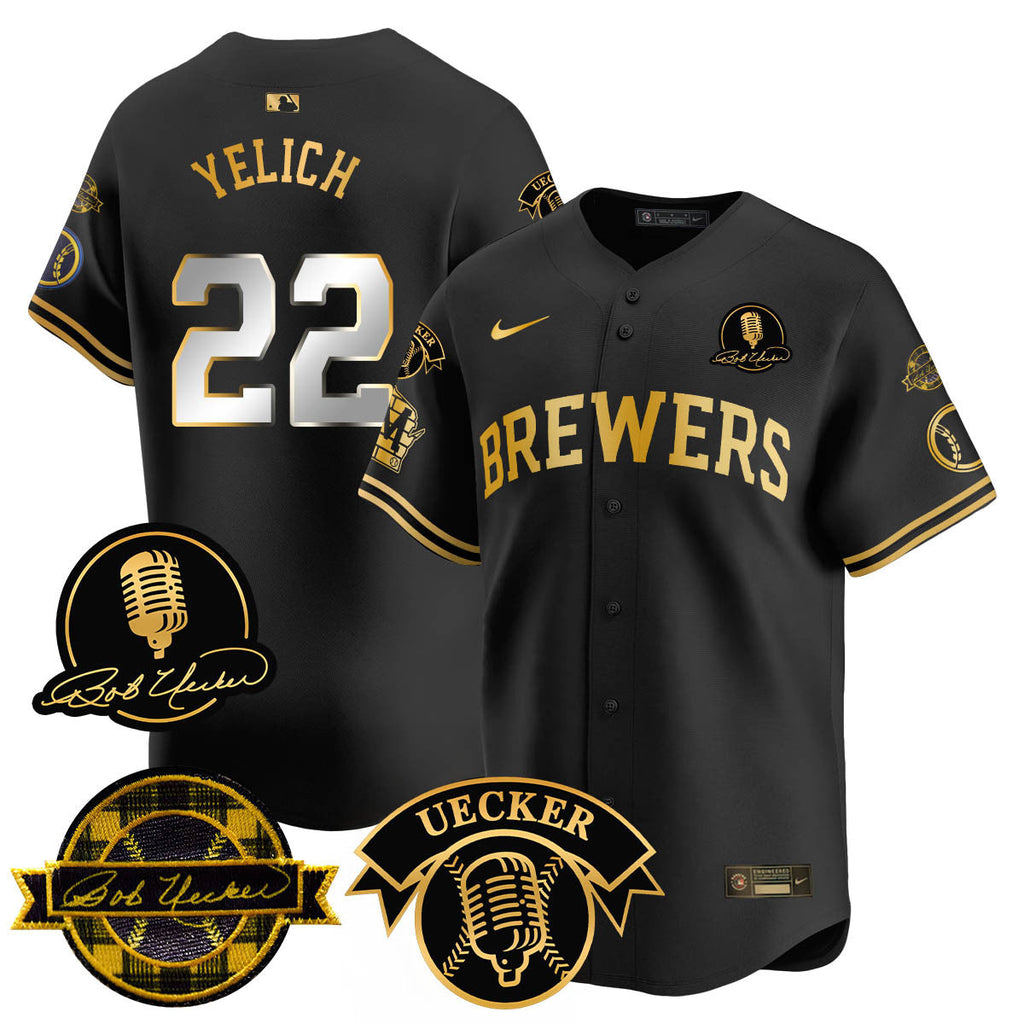 MIL 2025 Limited Men Jersey - Bob Uecker Patch - All Stitched