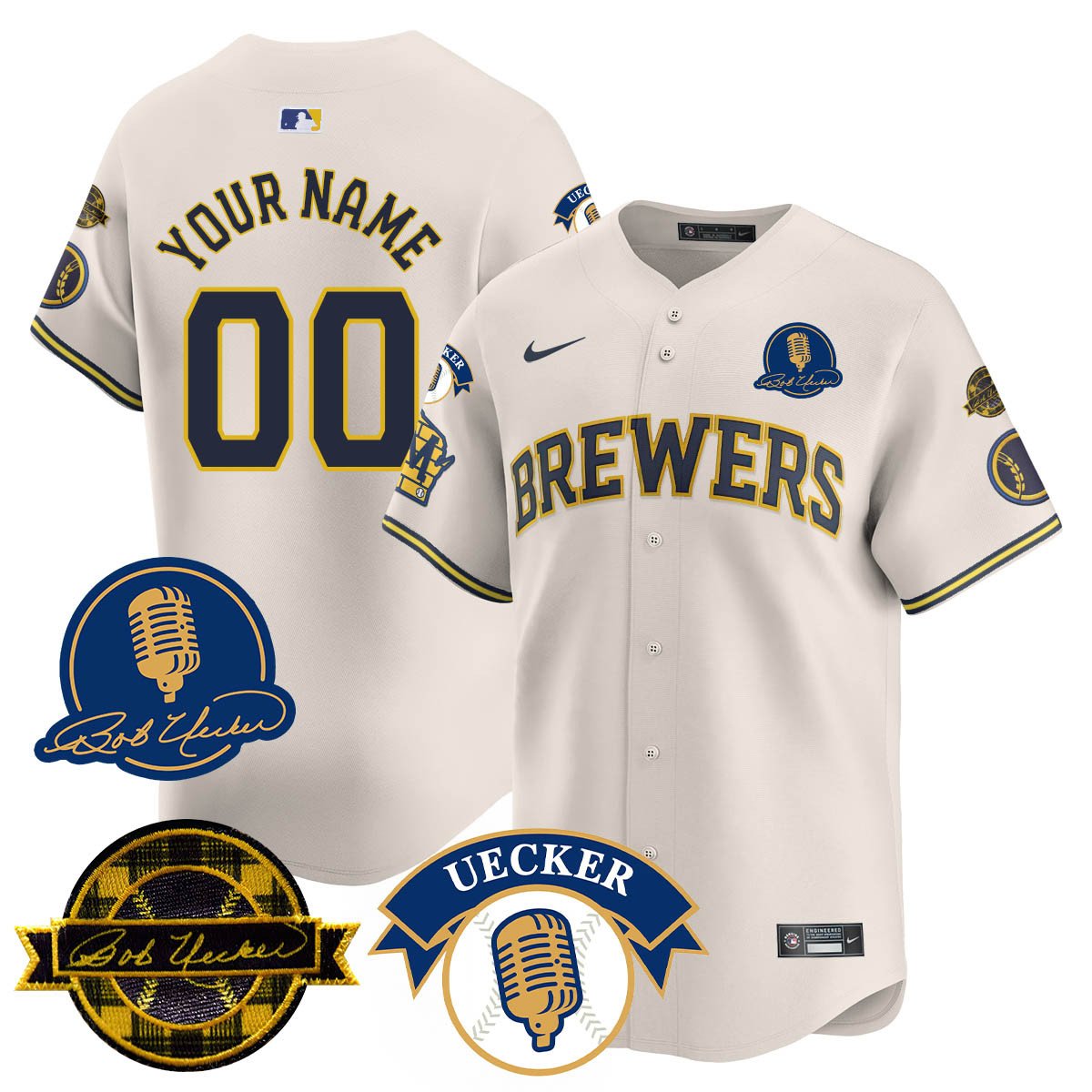 MIL 2025 Limited Jersey - Bob Uecker Patch - All Stitched