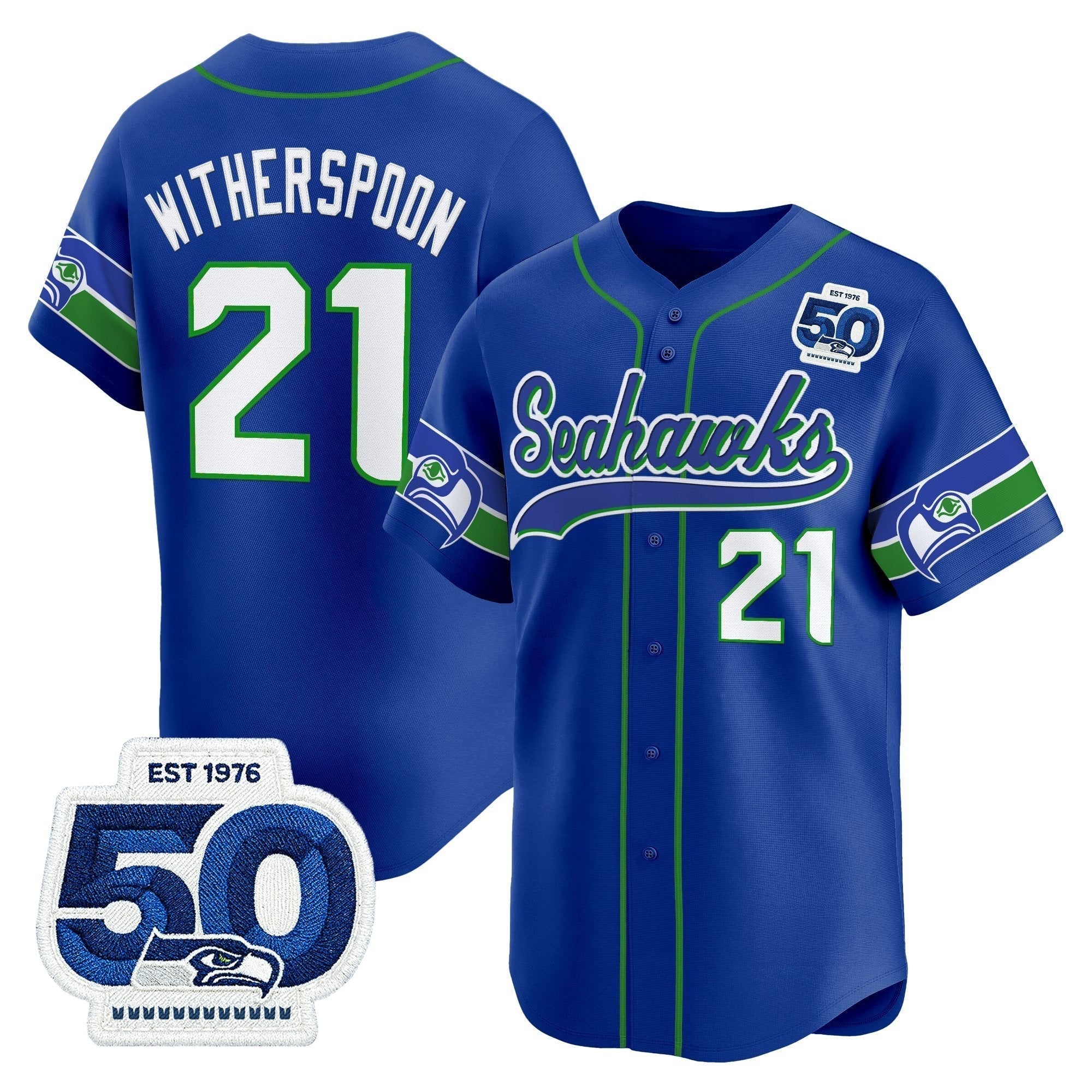 SEA 50th Anniversary Vapor Baseball Jersey - All Stitched