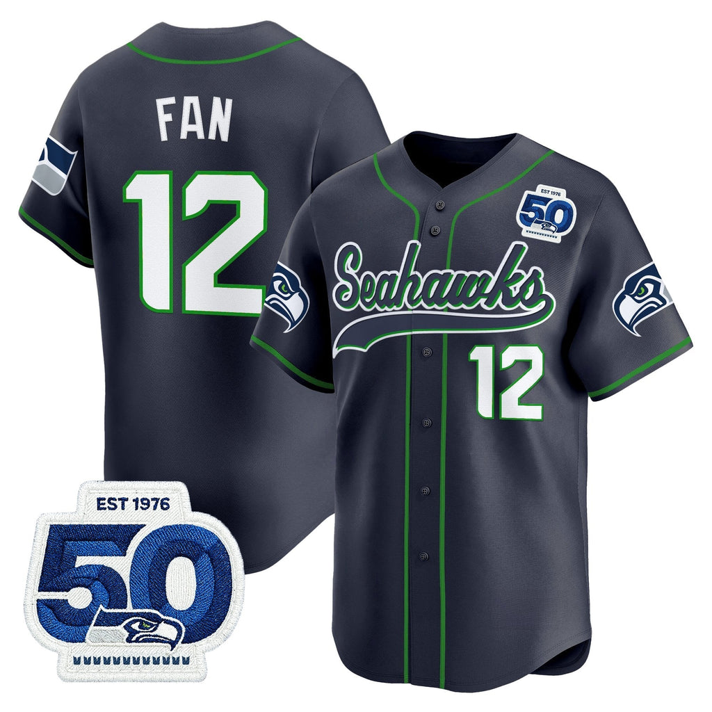 SEA 50th Anniversary Vapor Baseball Jersey - All Stitched