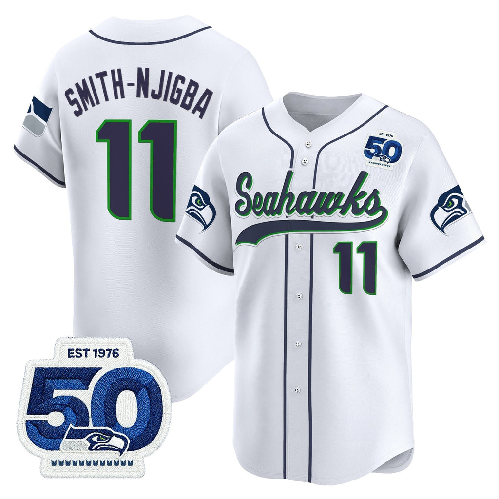 SEA 50th Anniversary Vapor Baseball Jersey - All Stitched