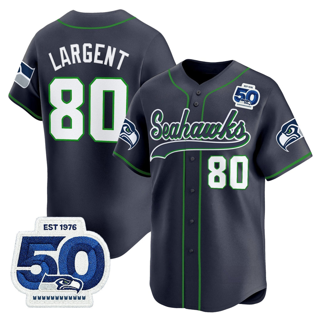 SEA 50th Anniversary Vapor Baseball Jersey - All Stitched