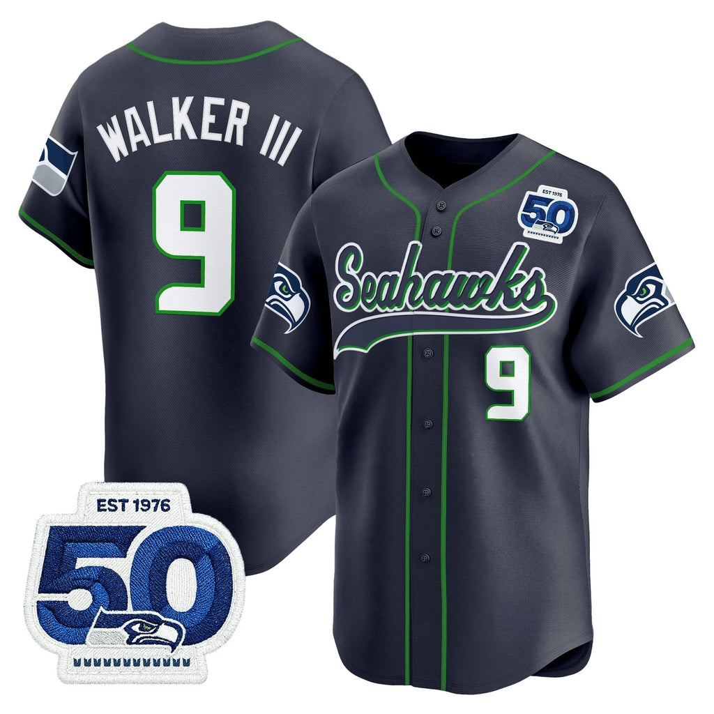 SEA 50th Anniversary Vapor Baseball Jersey - All Stitched