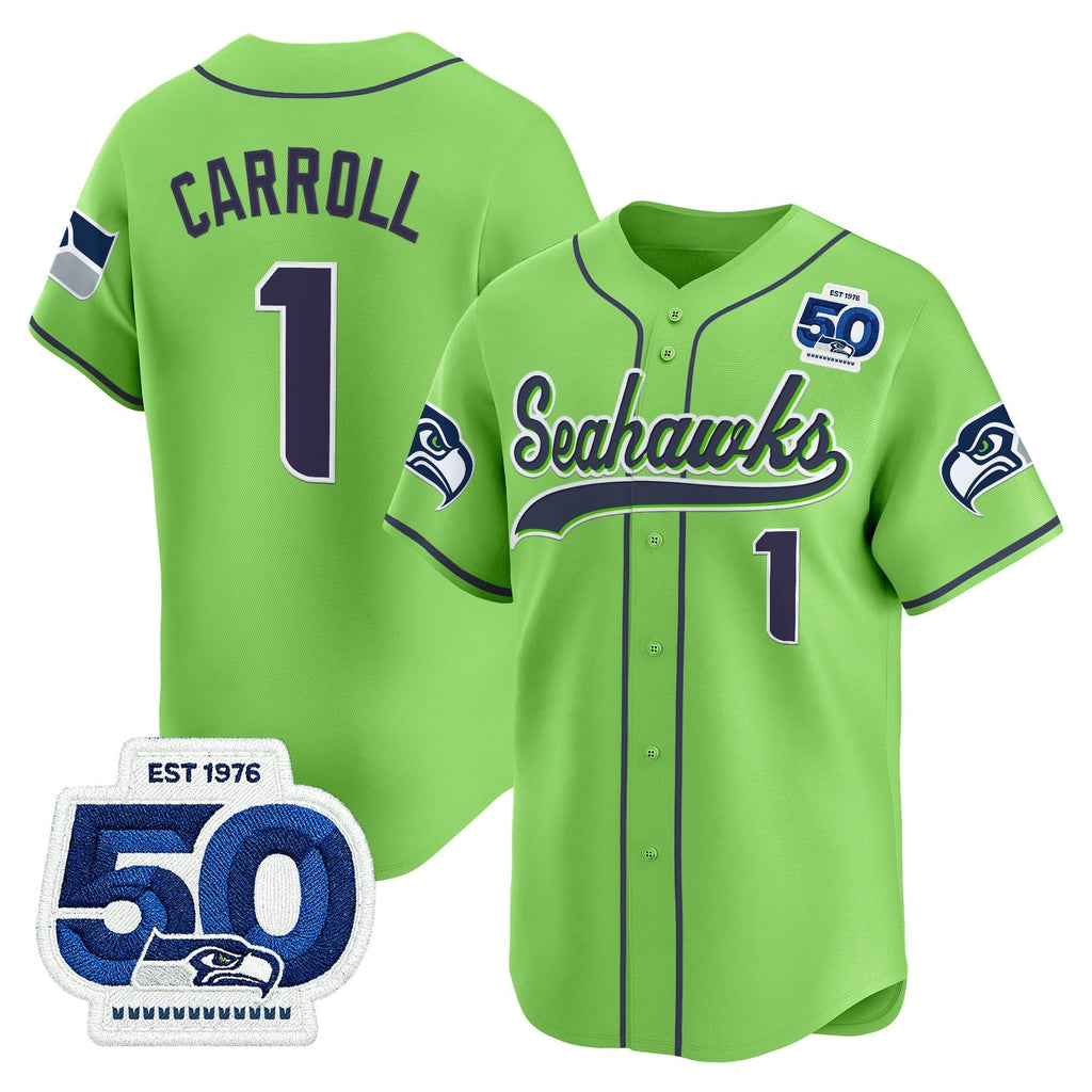 SEA 50th Anniversary Vapor Baseball Jersey - All Stitched