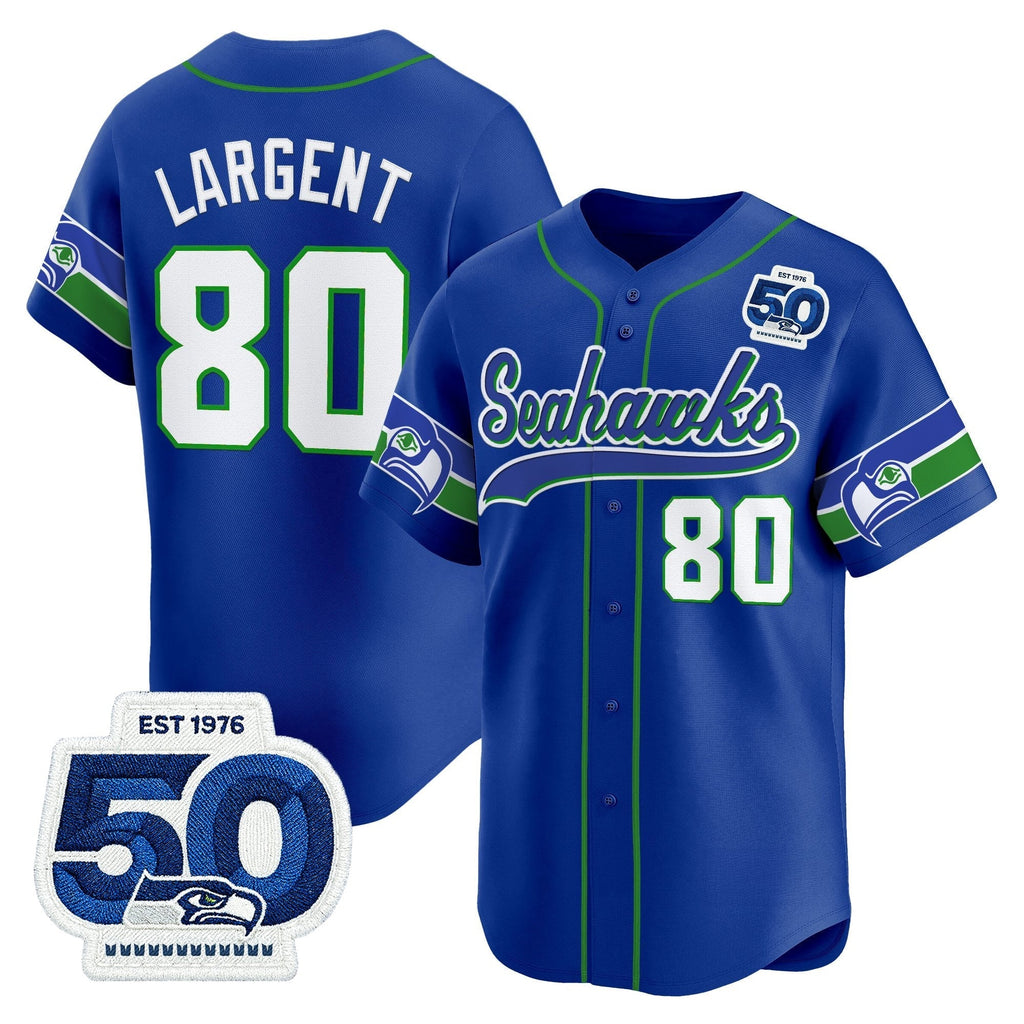SEA 50th Anniversary Vapor Baseball Jersey - All Stitched