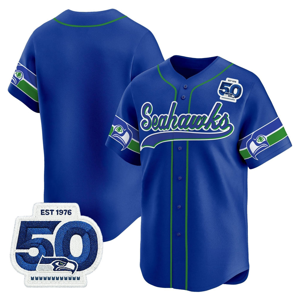 SEA 50th Anniversary Vapor Baseball Jersey - All Stitched