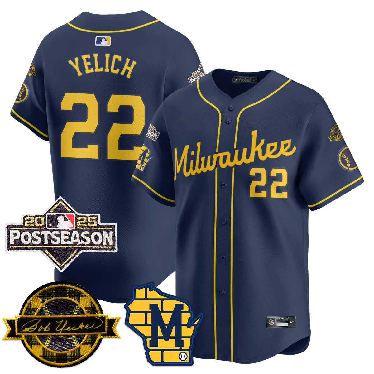 MIL 2025 Postseason Men Jersey - All Stitched
