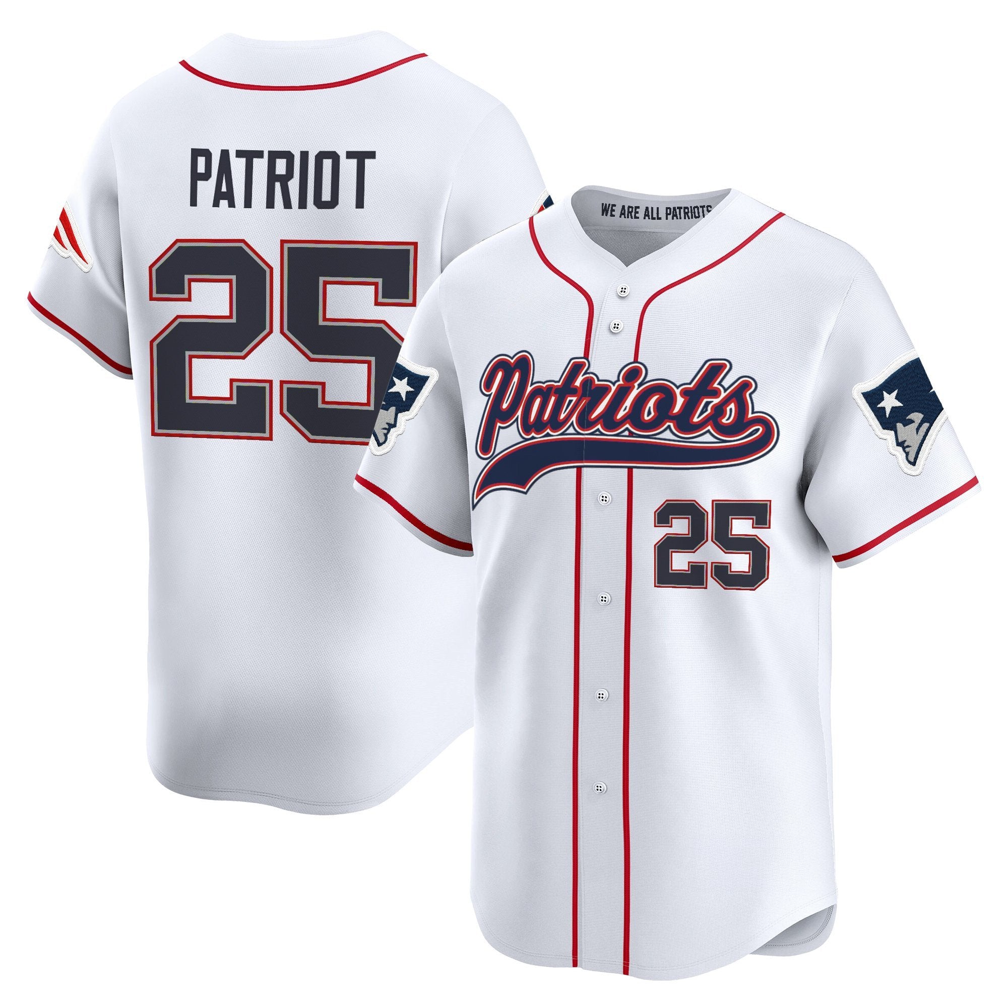 NE 2025 Vapor Baseball Jersey - All Stitched
